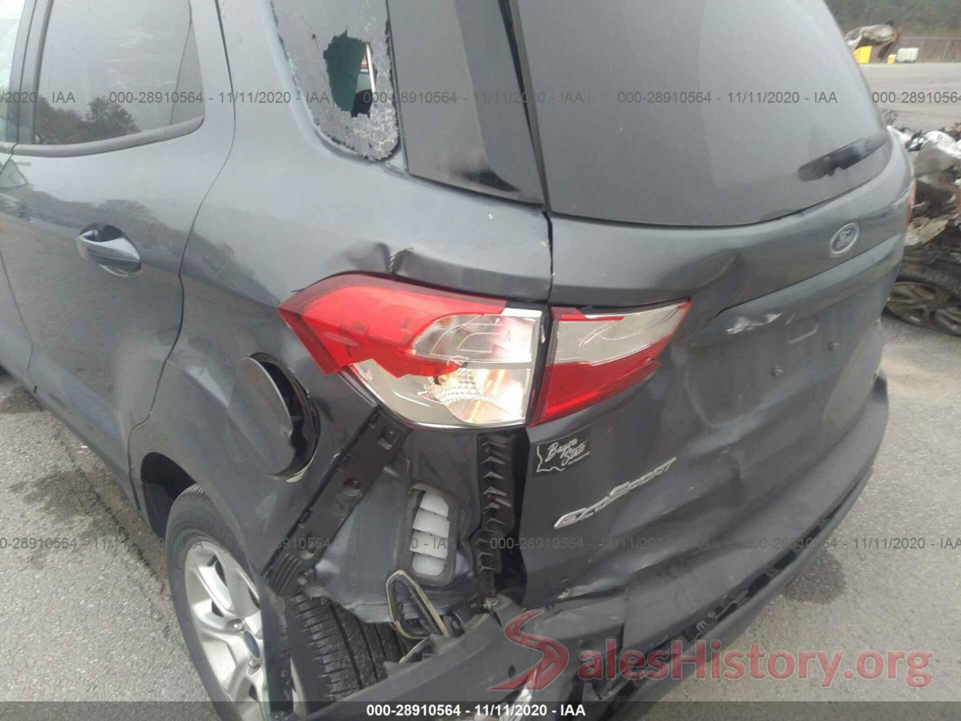 MAJ3S2GE9KC308439 2019 FORD ECOSPORT