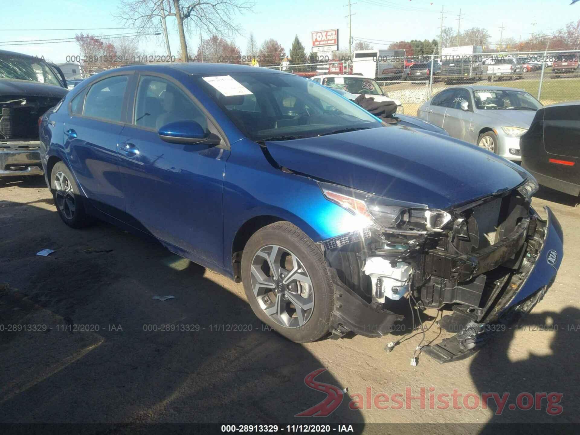 3KPF24AD0LE158704 2020 KIA FORTE