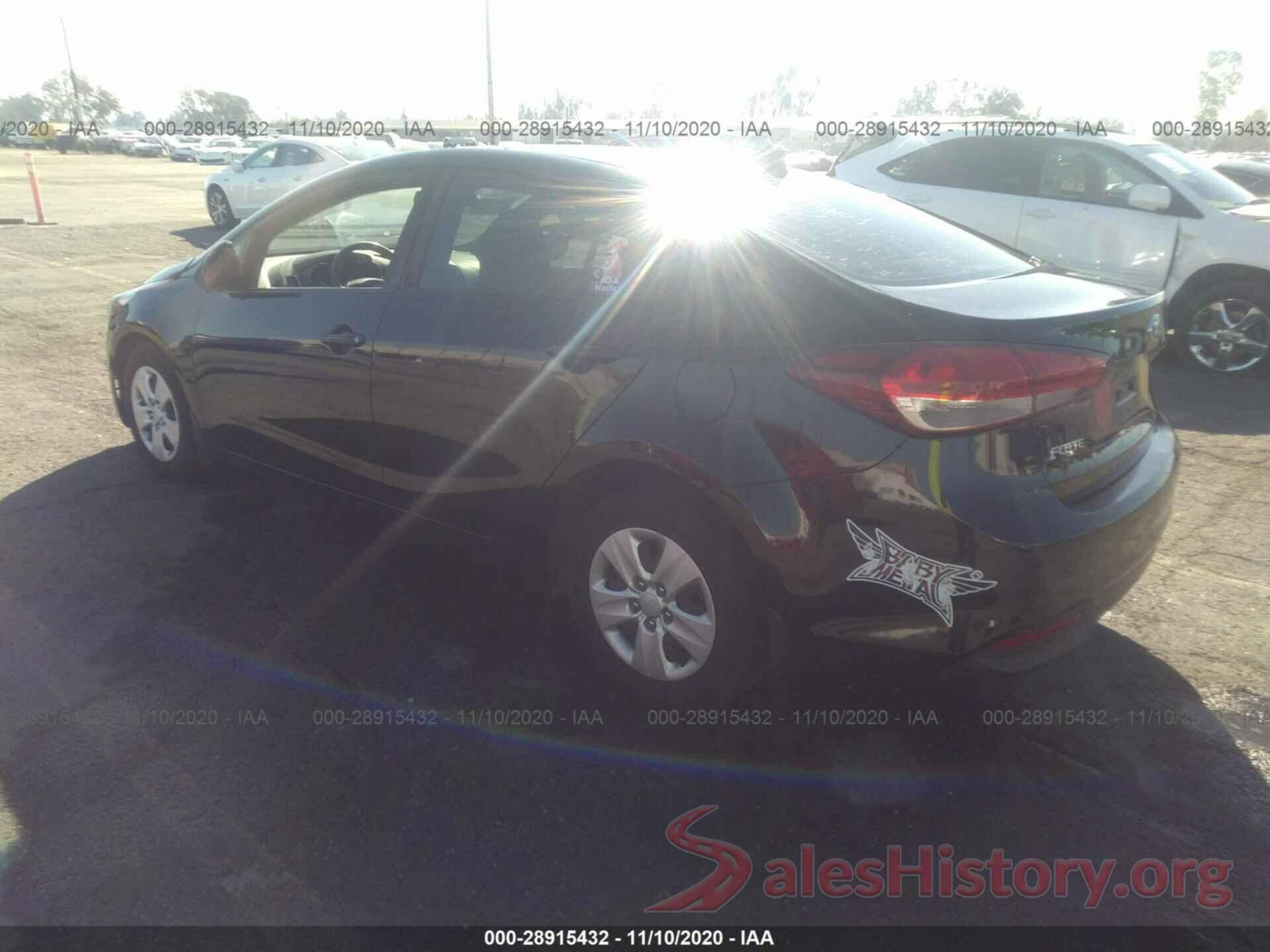 3KPFK4A74HE104663 2017 KIA FORTE