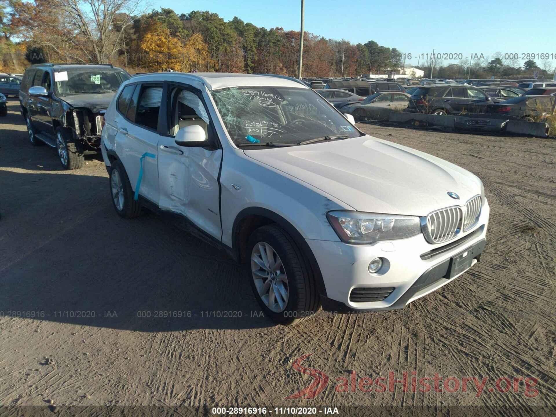 5UXWX9C56H0T09516 2017 BMW X3