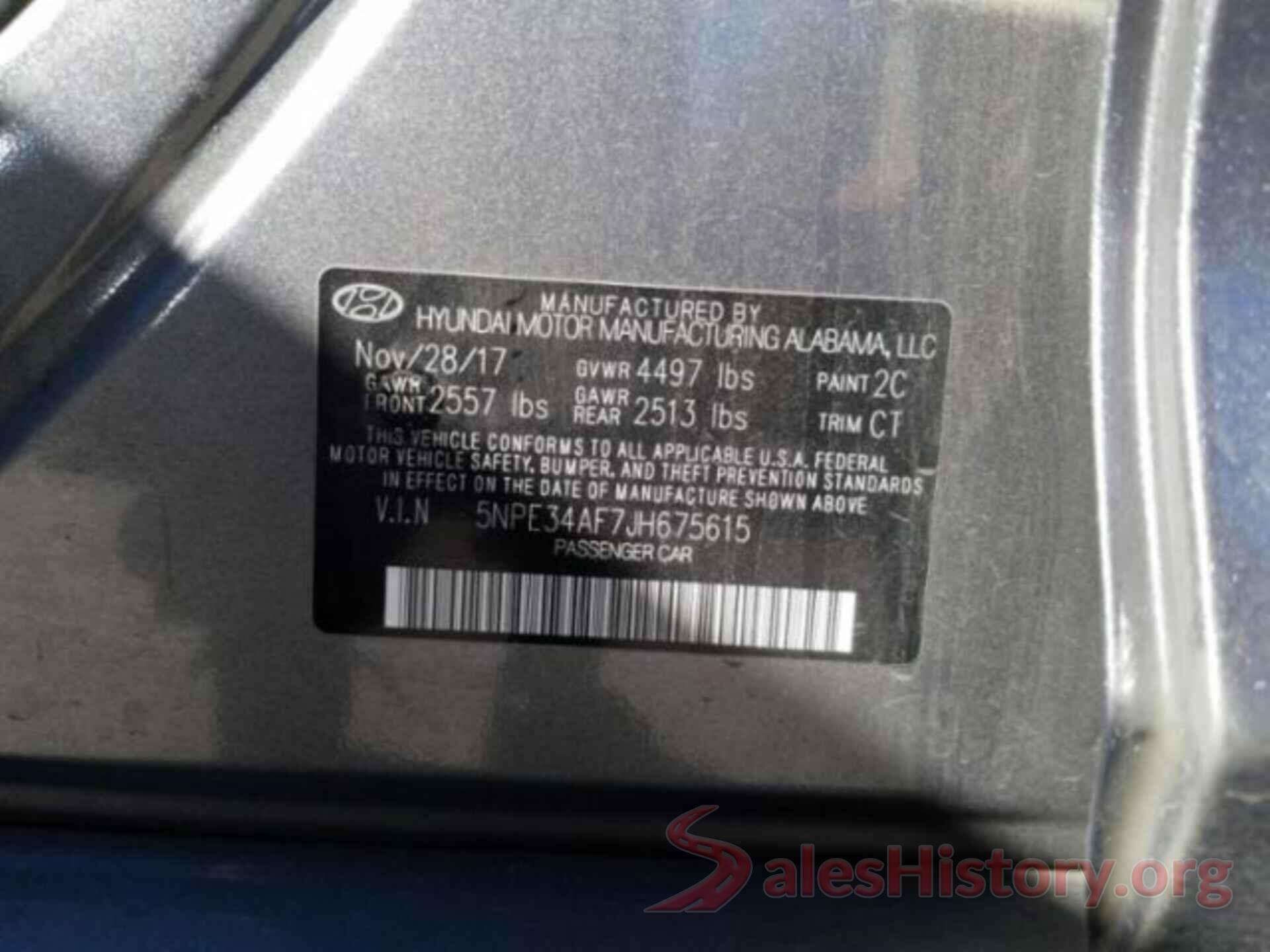 5NPE34AF7JH675615 2018 HYUNDAI SONATA