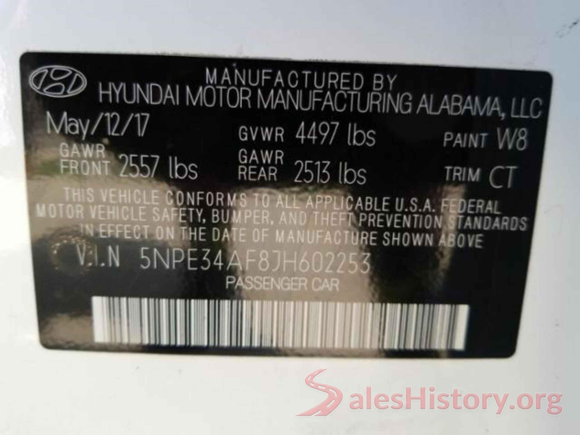 5NPE34AF8JH602253 2018 HYUNDAI SONATA