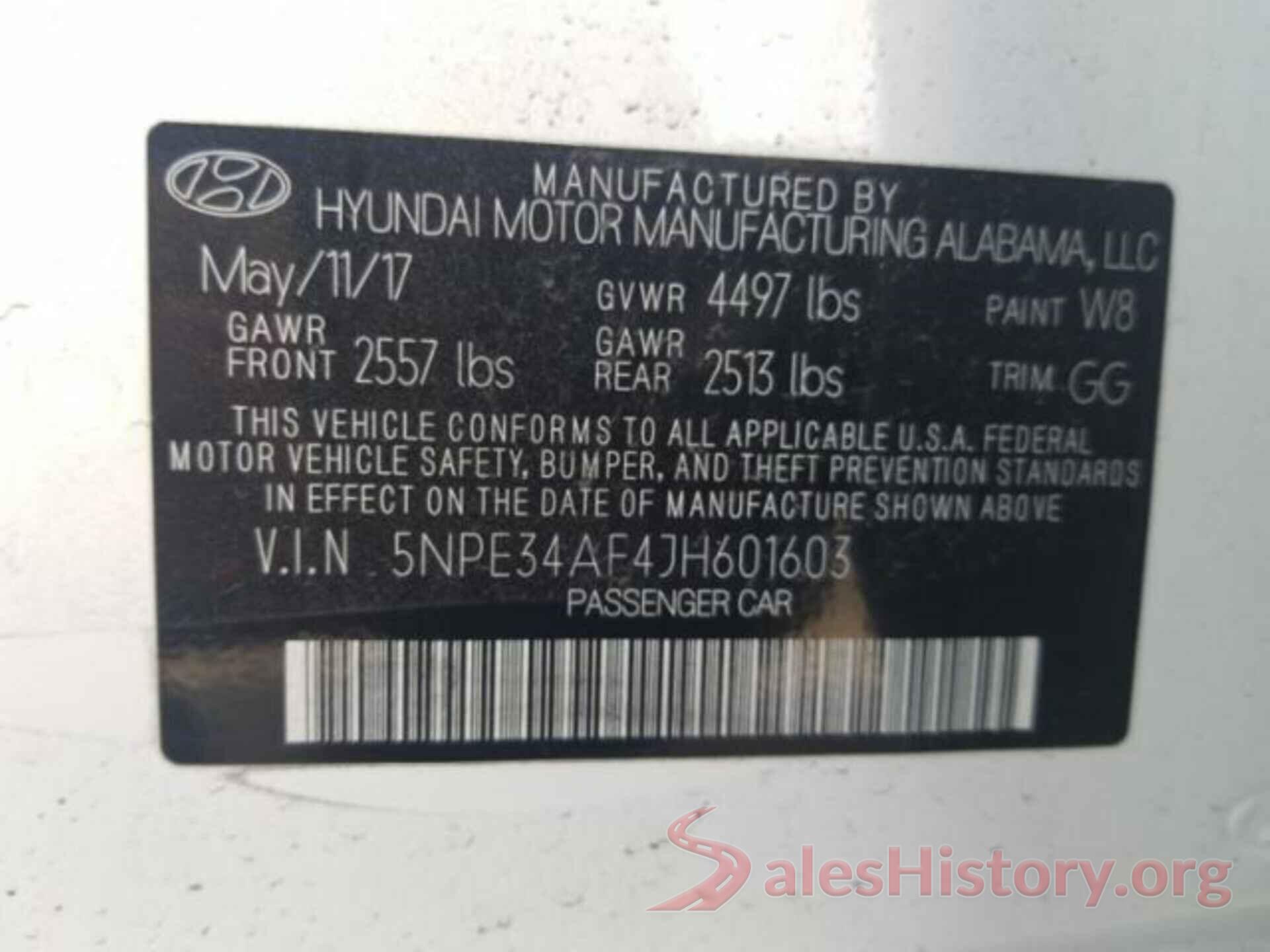 5NPE34AF4JH601603 2018 HYUNDAI SONATA