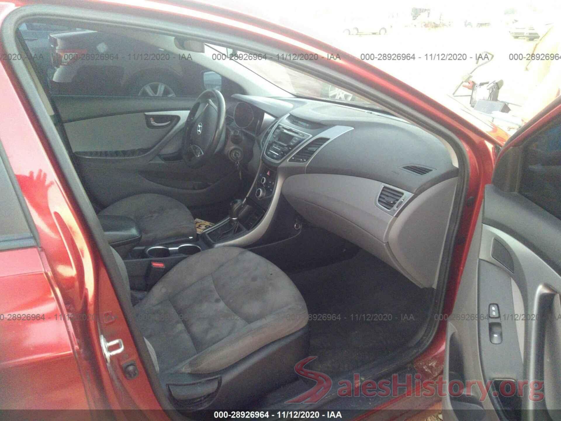 5NPDH4AEXGH698030 2016 HYUNDAI ELANTRA