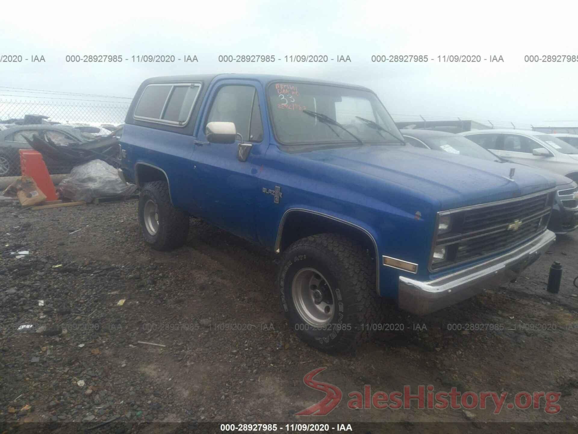 1G8EK18C9EF129258 1984 CHEVROLET BLAZER