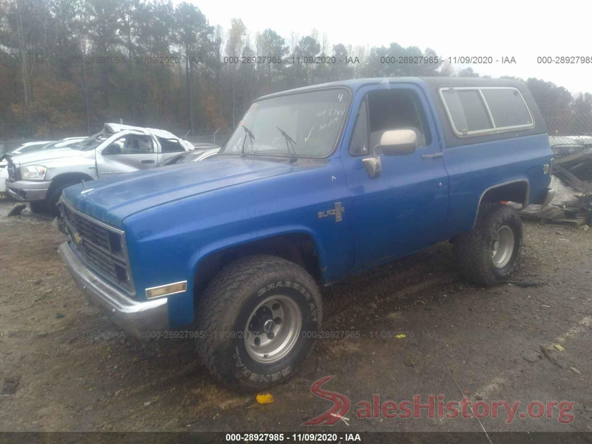 1G8EK18C9EF129258 1984 CHEVROLET BLAZER