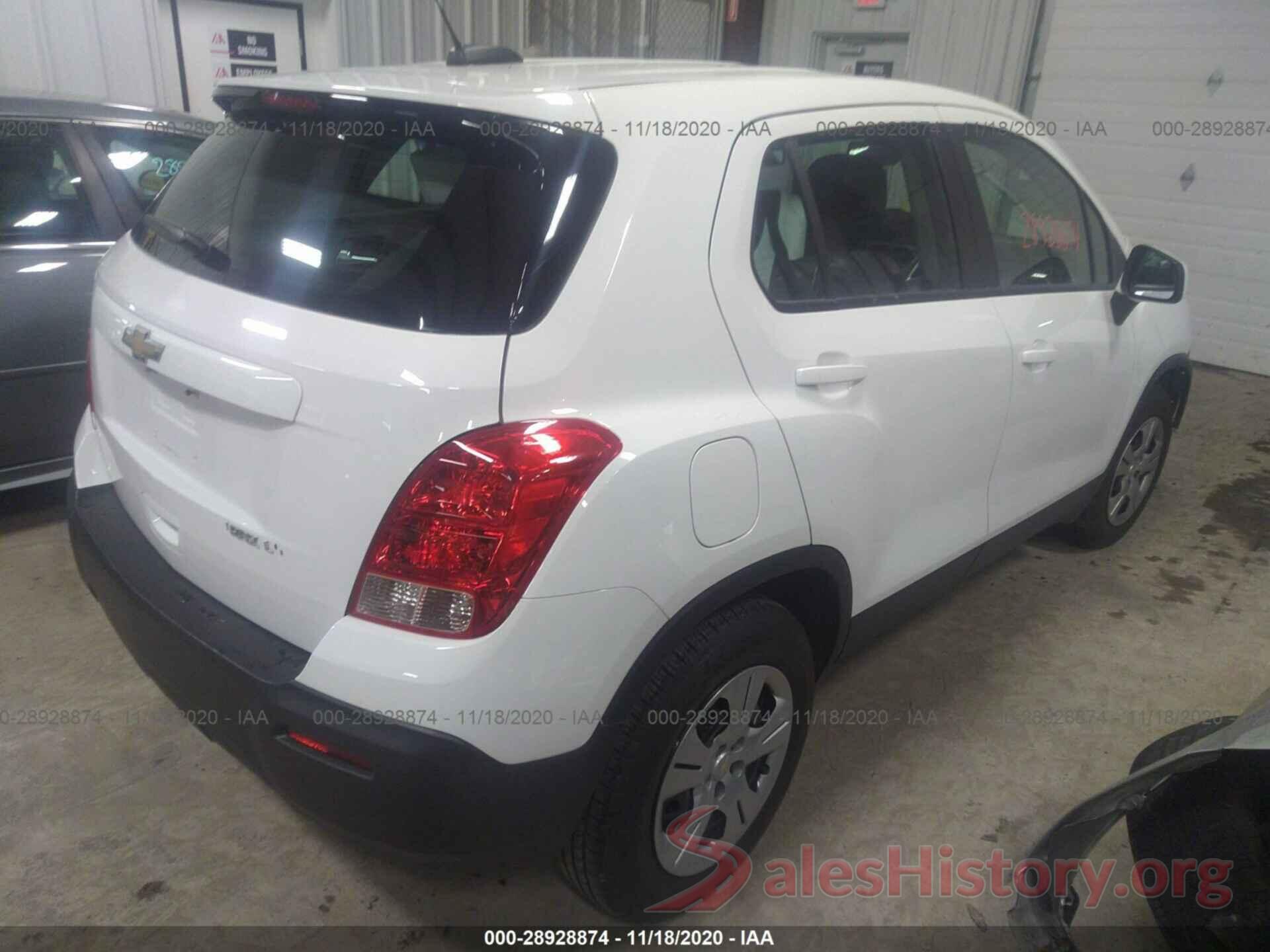 KL7CJKSB3GB761993 2016 CHEVROLET TRAX