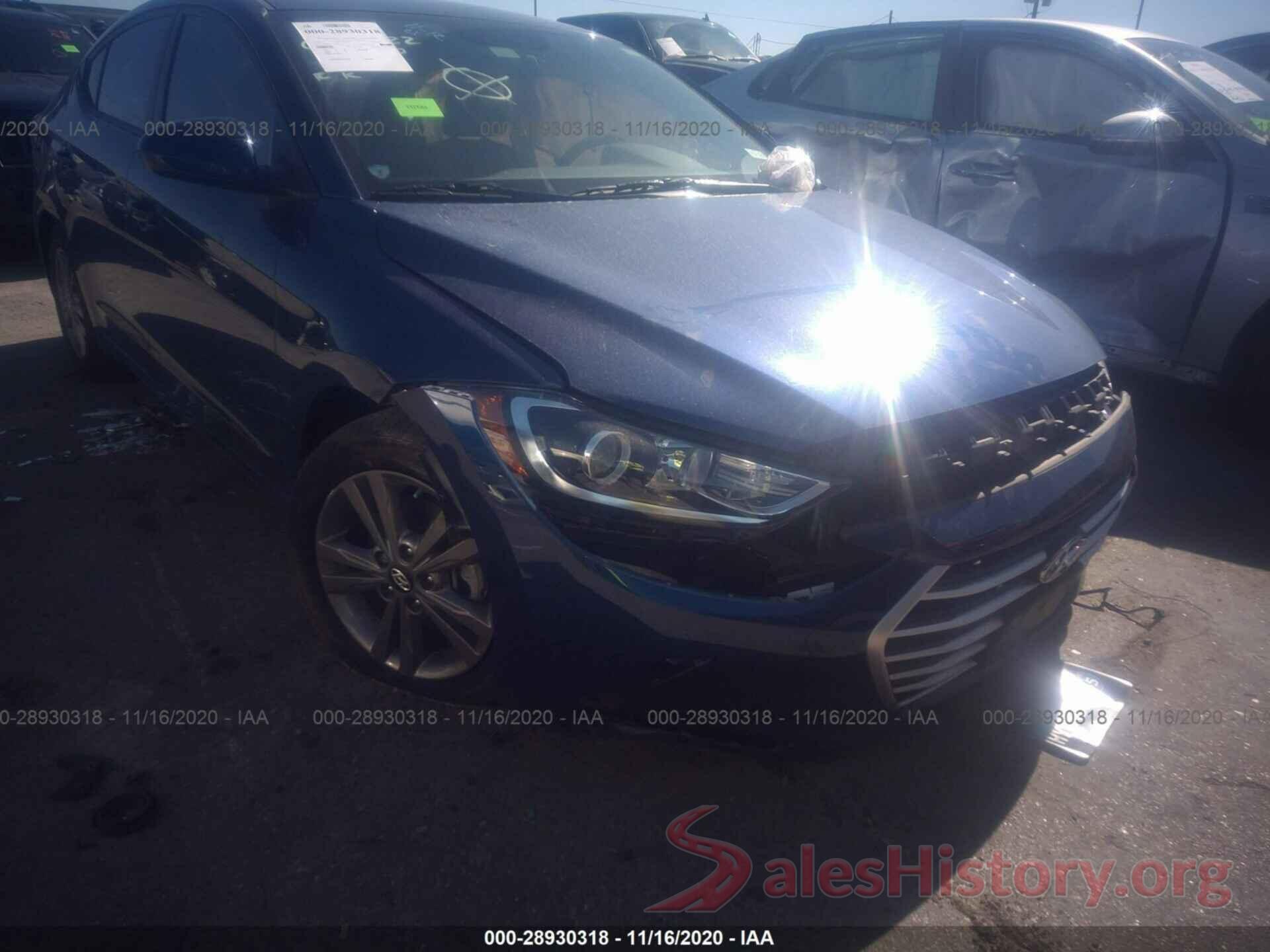 5NPD84LF1JH393464 2018 HYUNDAI ELANTRA