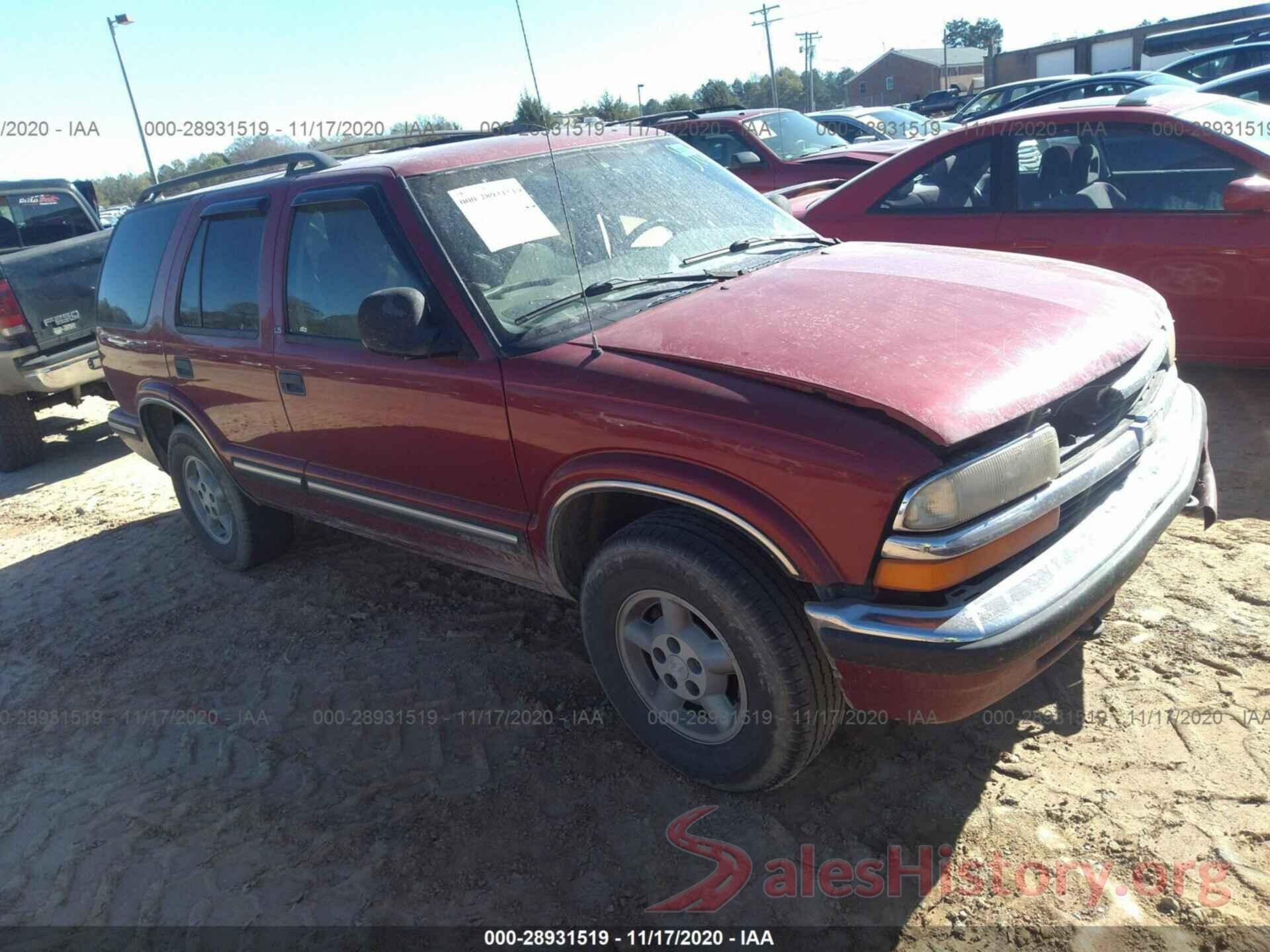 1GNDT13W7W2101023 1998 CHEVROLET BLAZER