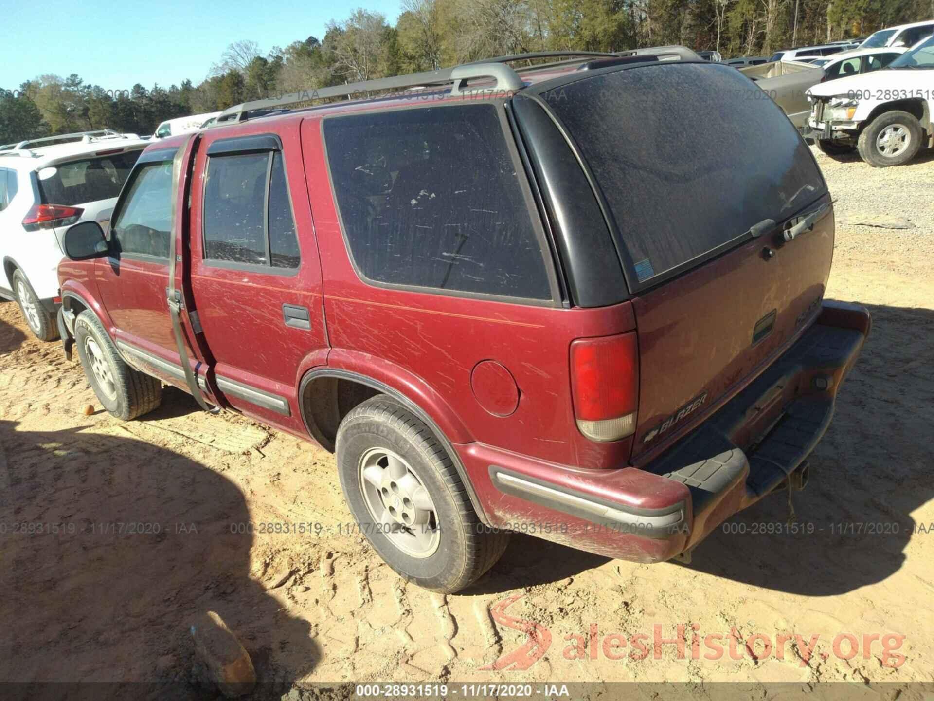 1GNDT13W7W2101023 1998 CHEVROLET BLAZER