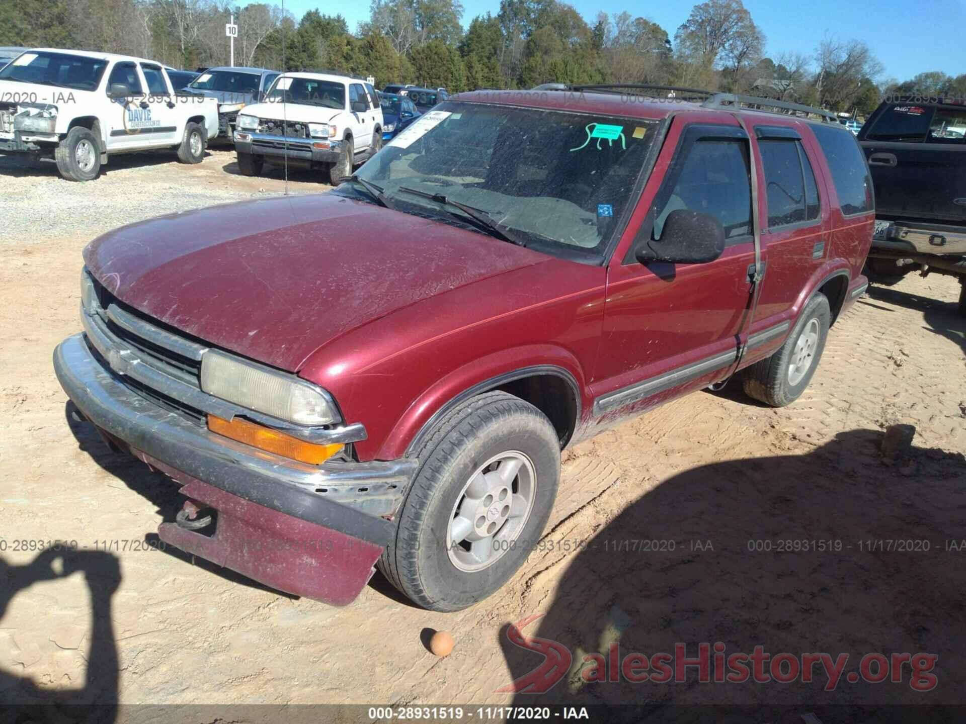 1GNDT13W7W2101023 1998 CHEVROLET BLAZER