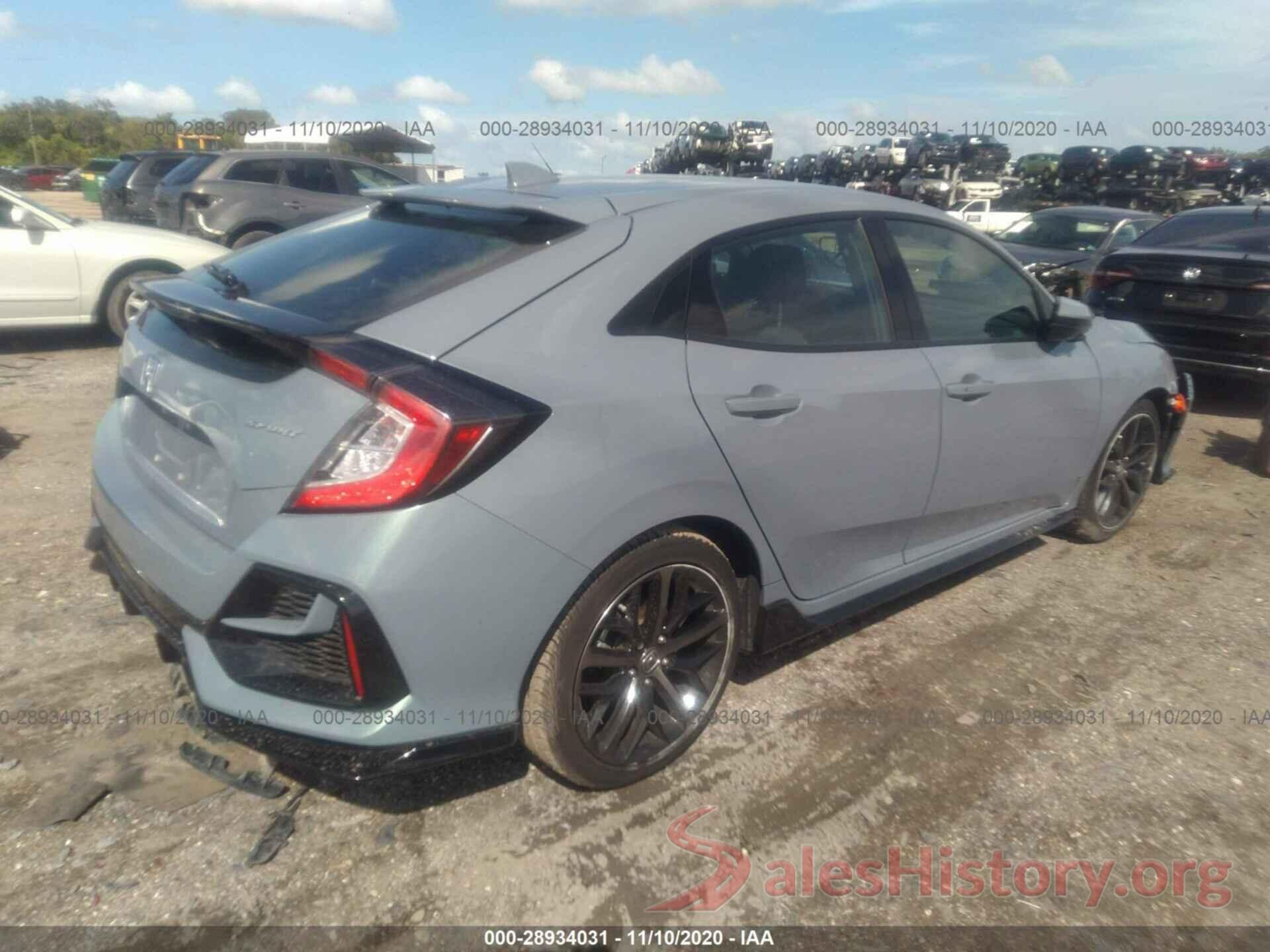 SHHFK7H48LU217529 2020 HONDA CIVIC HATCHBACK