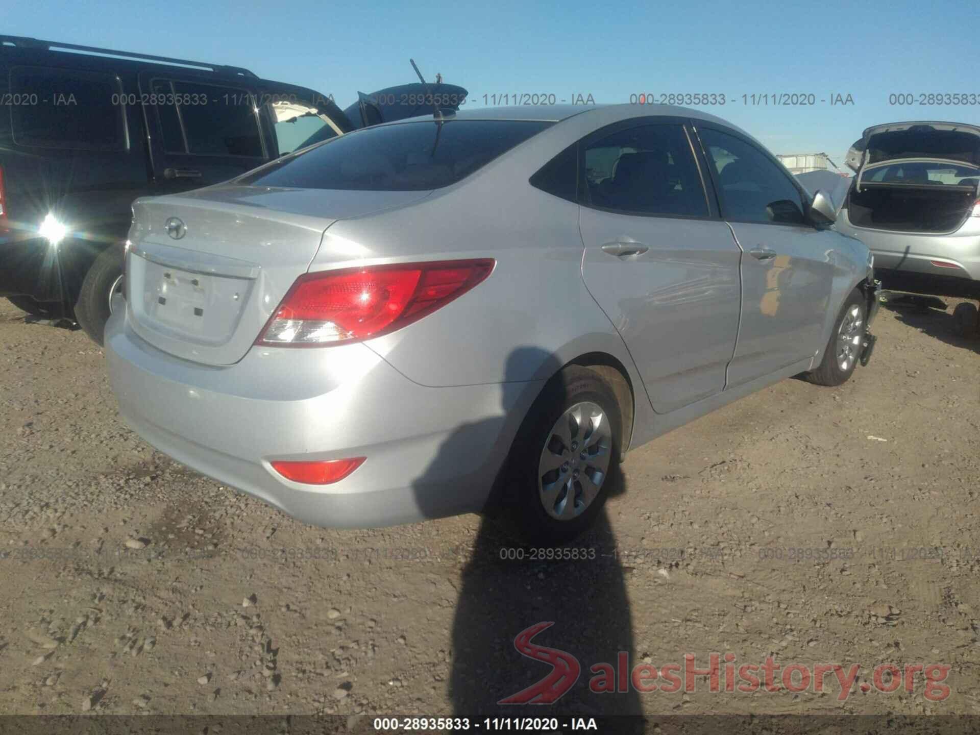 KMHCT4AE0GU949262 2016 HYUNDAI ACCENT