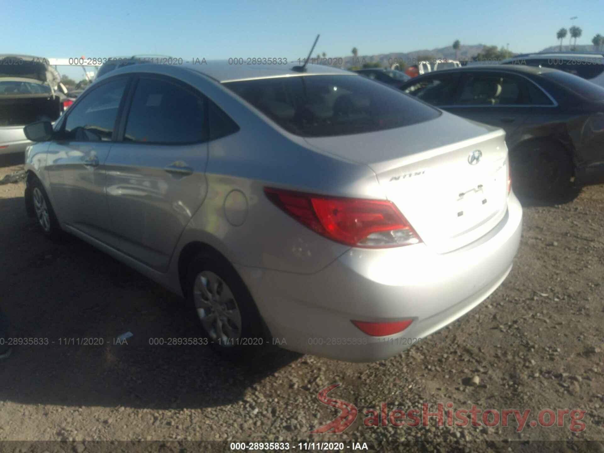 KMHCT4AE0GU949262 2016 HYUNDAI ACCENT