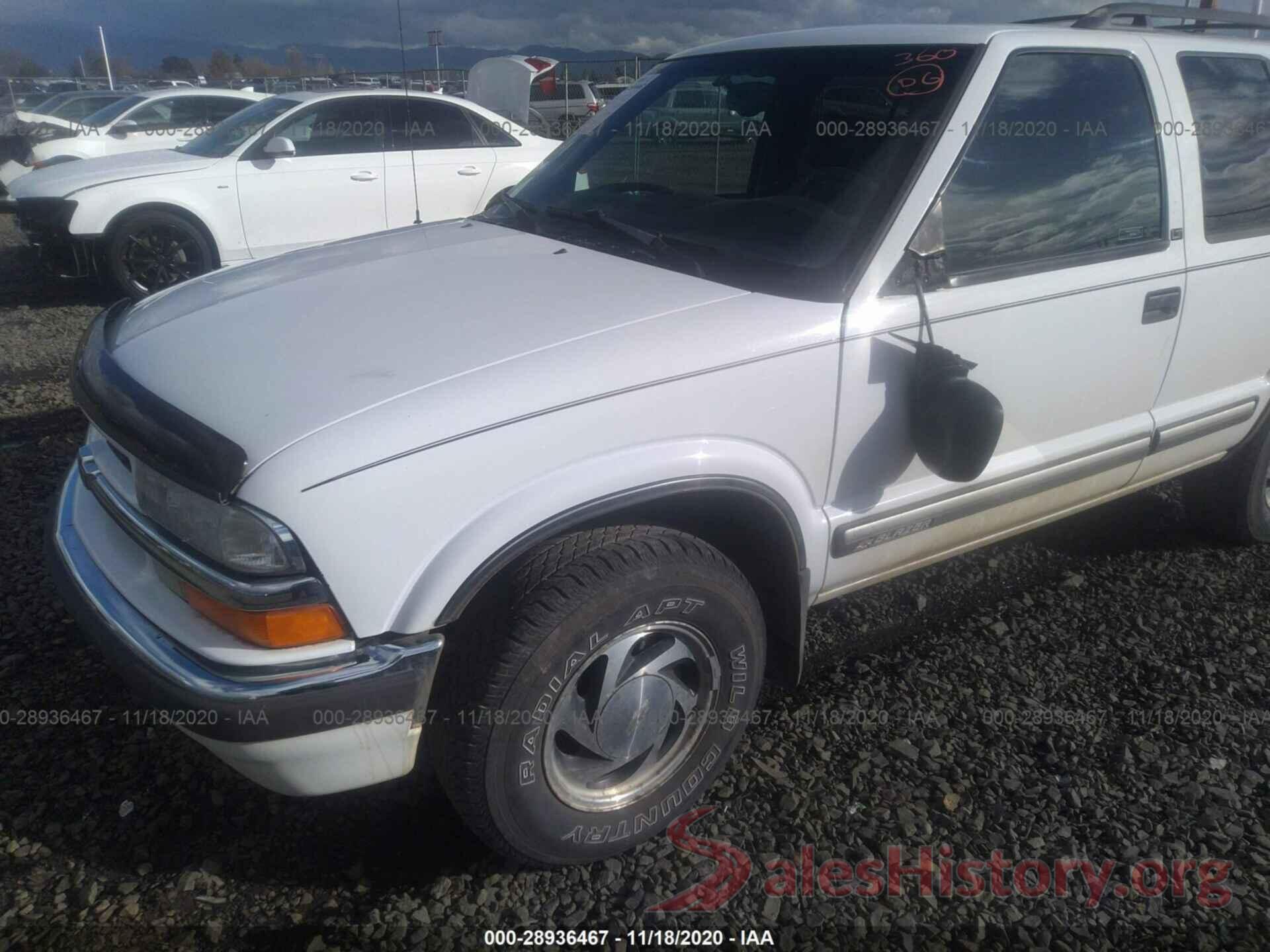 1GNDT13W1W2265920 1998 CHEVROLET BLAZER