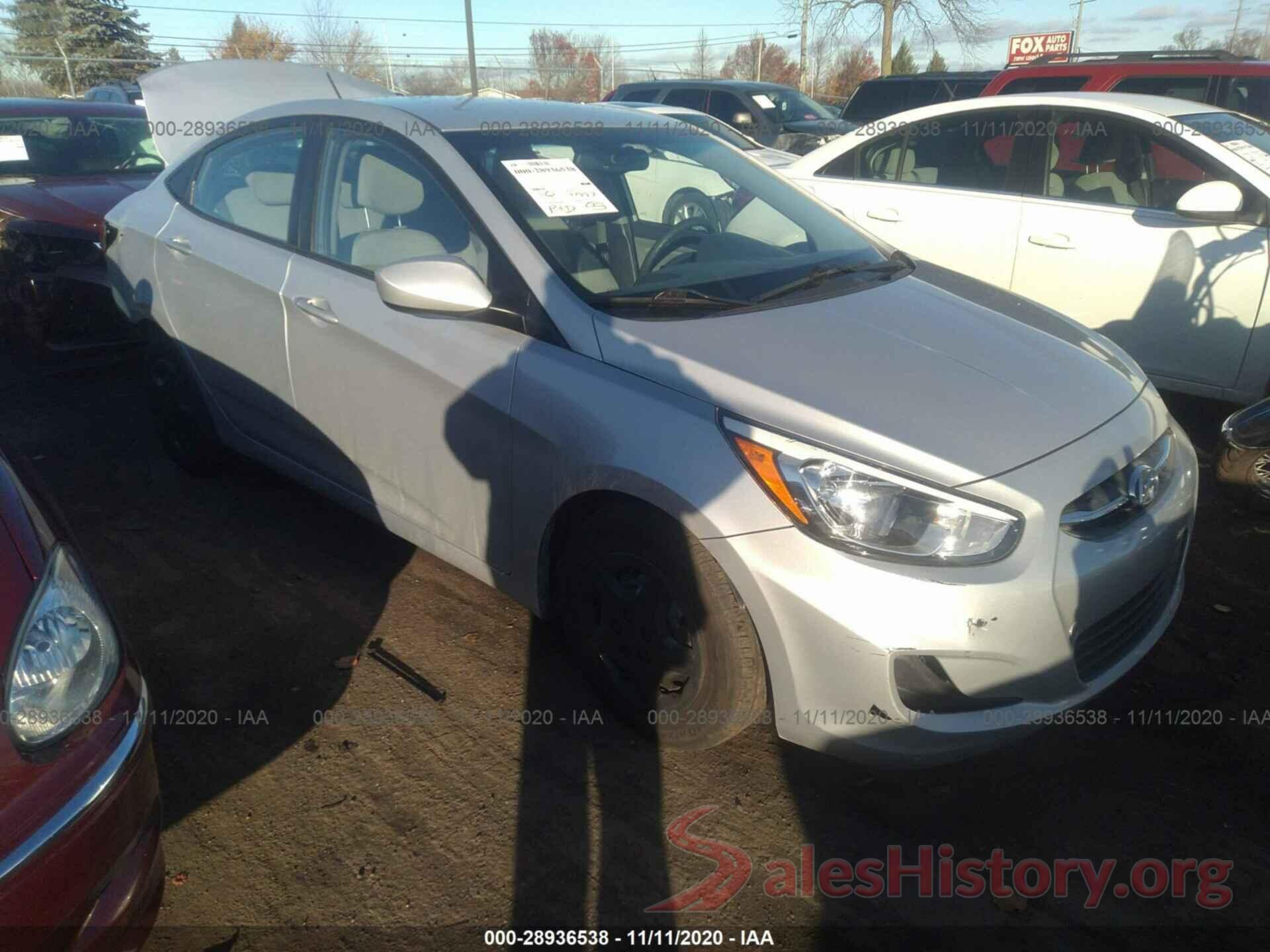 KMHCT4AE0HU170008 2017 HYUNDAI ACCENT