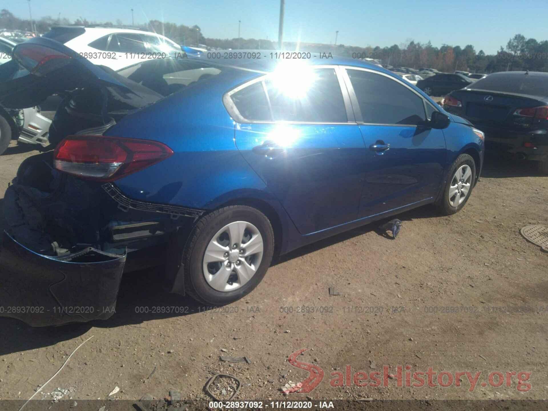 3KPFL4A7XJE205659 2018 KIA FORTE