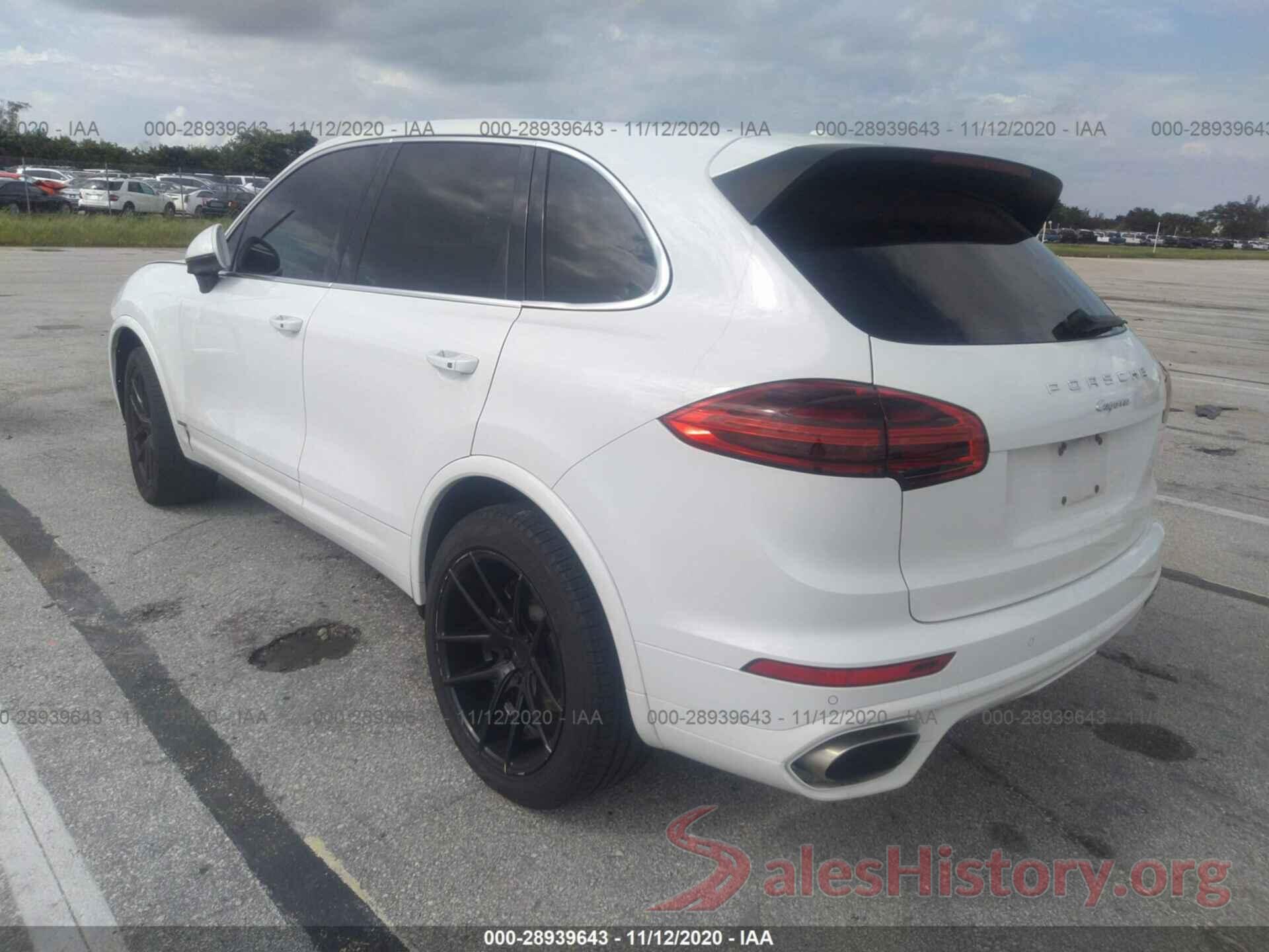 WP1AA2A25HKA91651 2017 PORSCHE CAYENNE