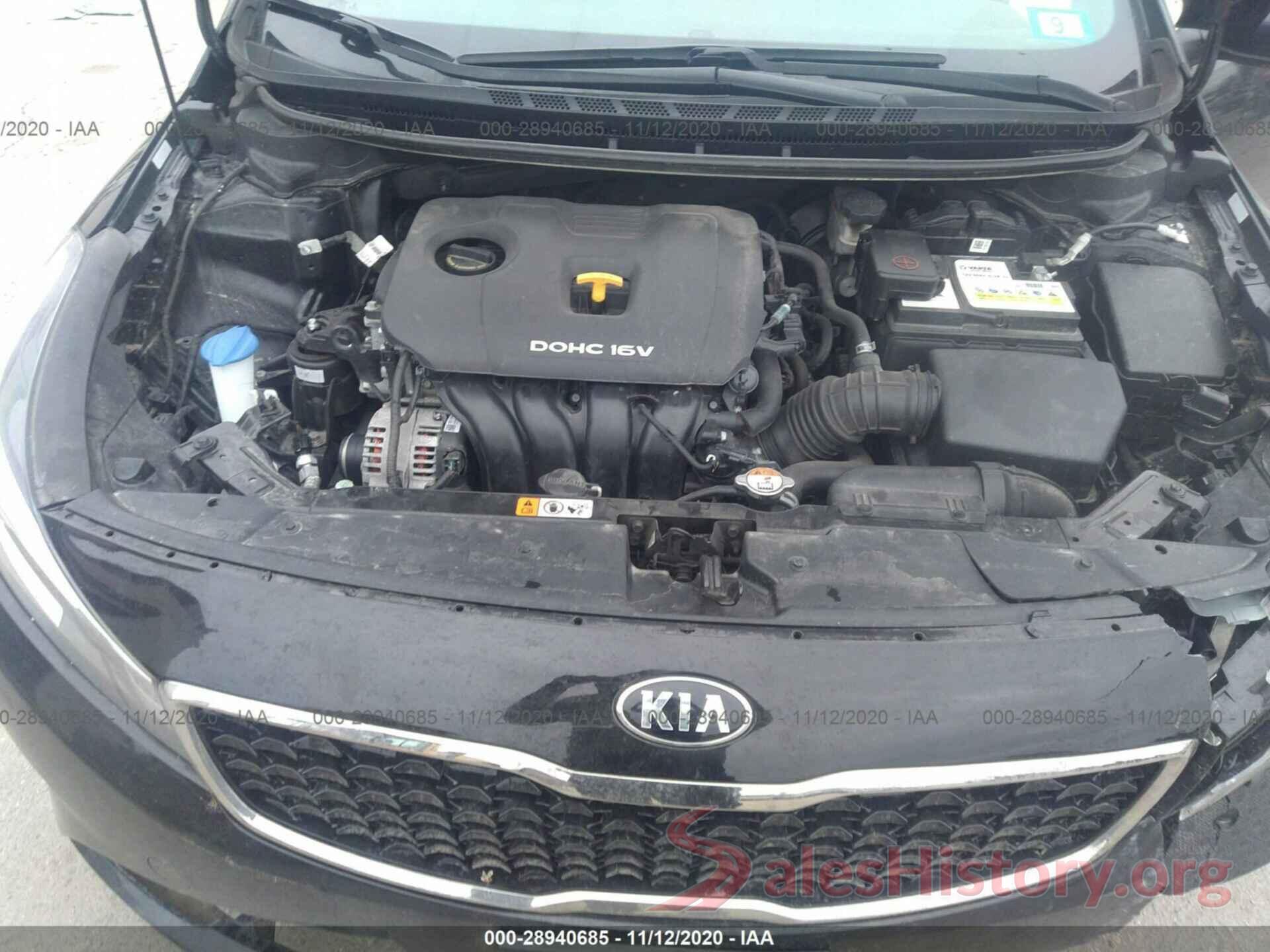 3KPFK4A72JE194143 2018 KIA FORTE