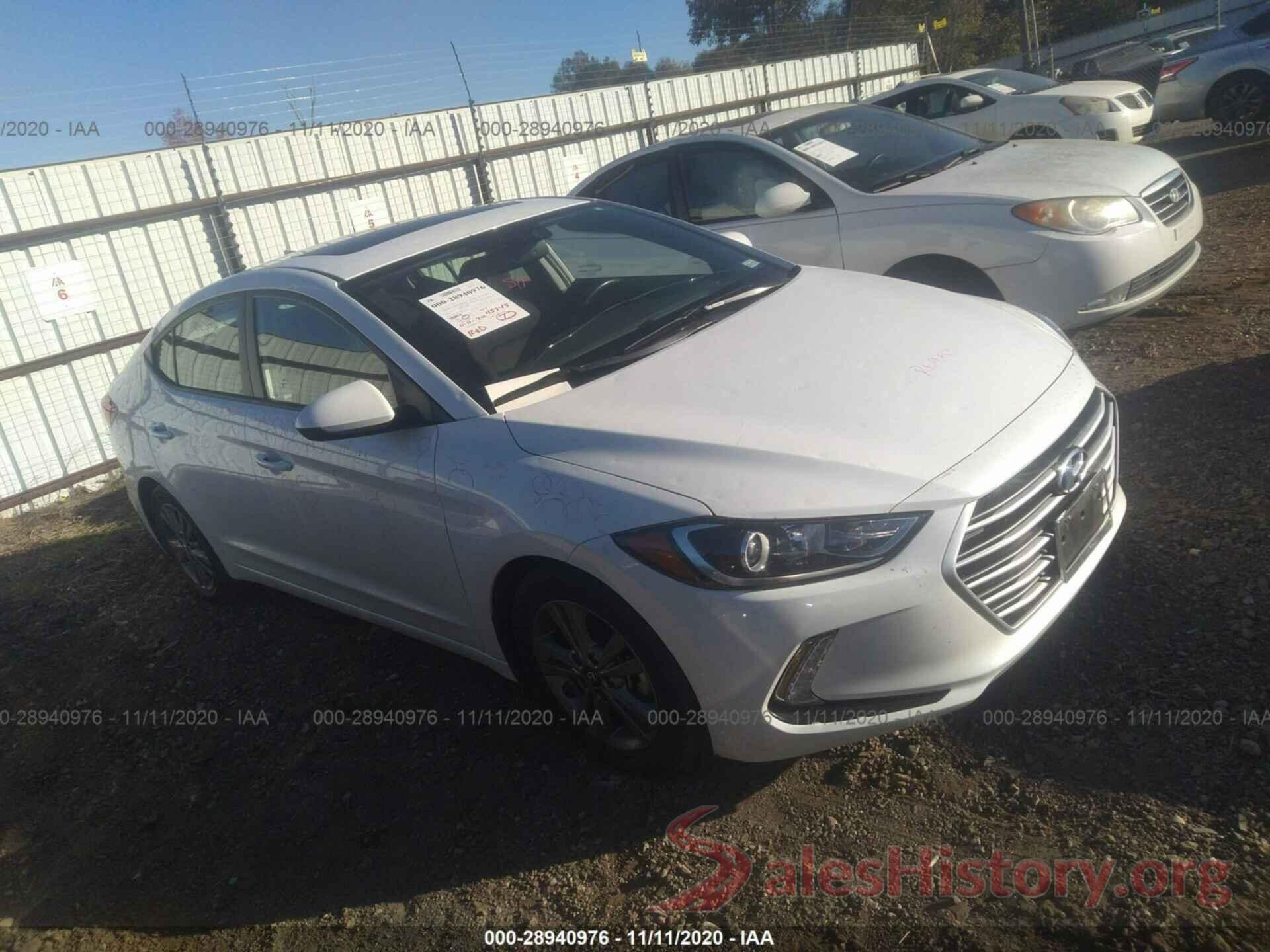 5NPD84LF8JH391307 2018 HYUNDAI ELANTRA