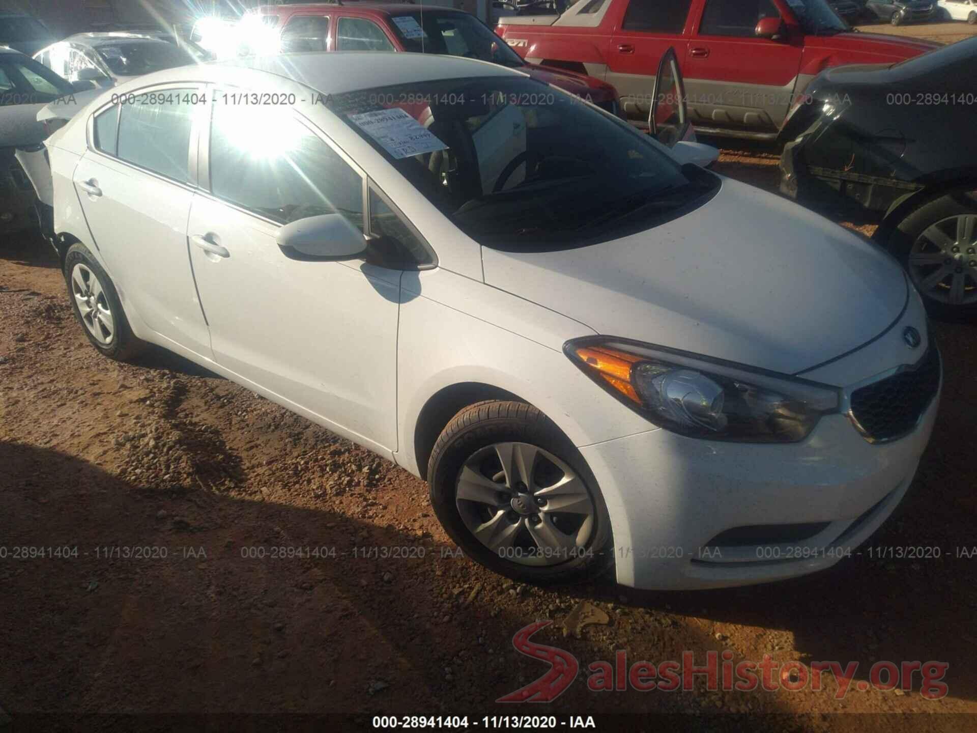 KNAFK4A6XG5615826 2016 KIA FORTE