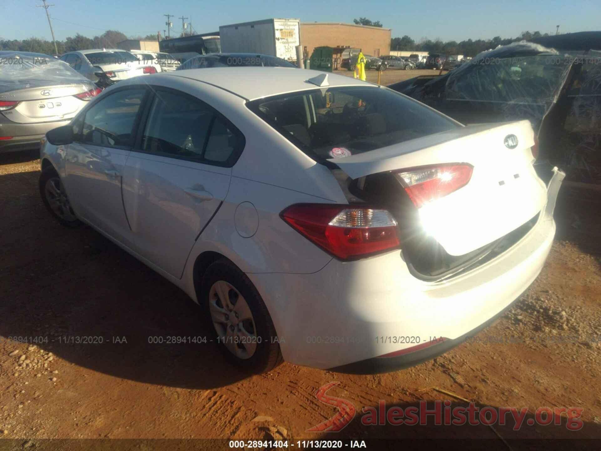 KNAFK4A6XG5615826 2016 KIA FORTE