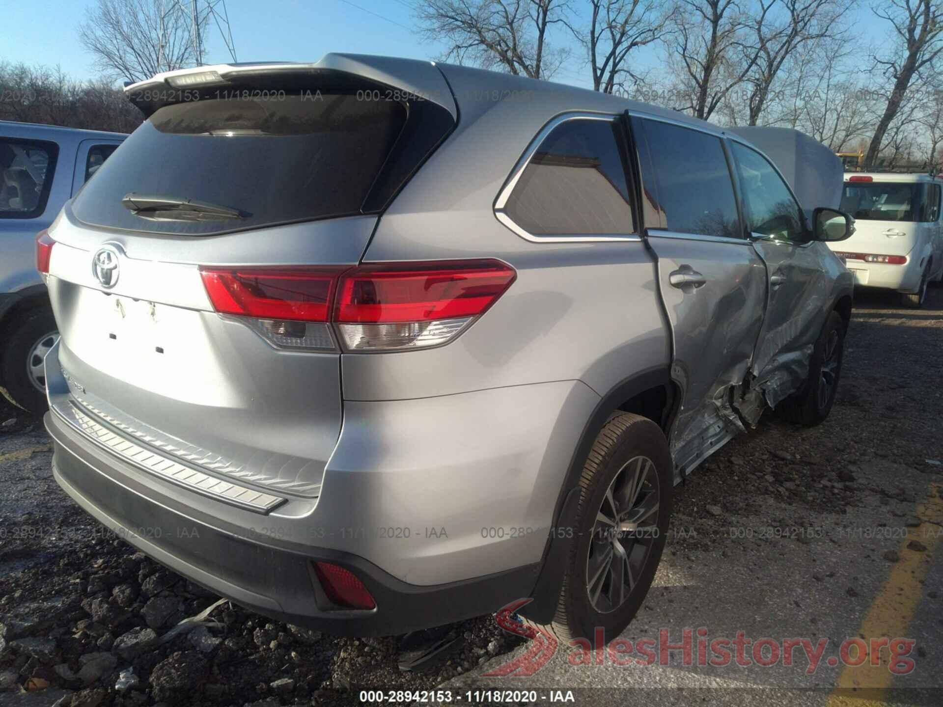 5TDZARFH6KS046387 2019 TOYOTA HIGHLANDER