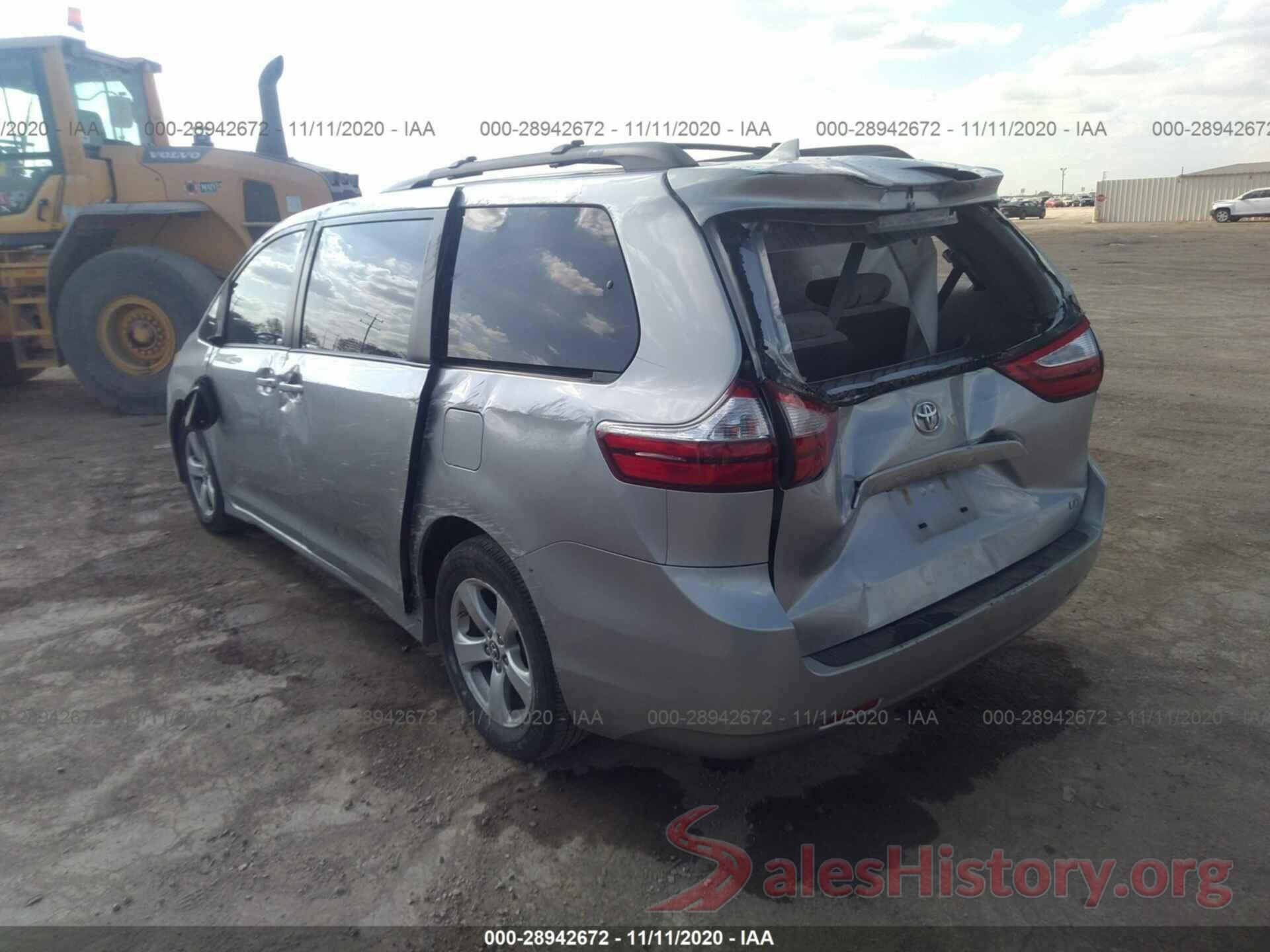 5TDKZ3DC6KS013260 2019 TOYOTA SIENNA