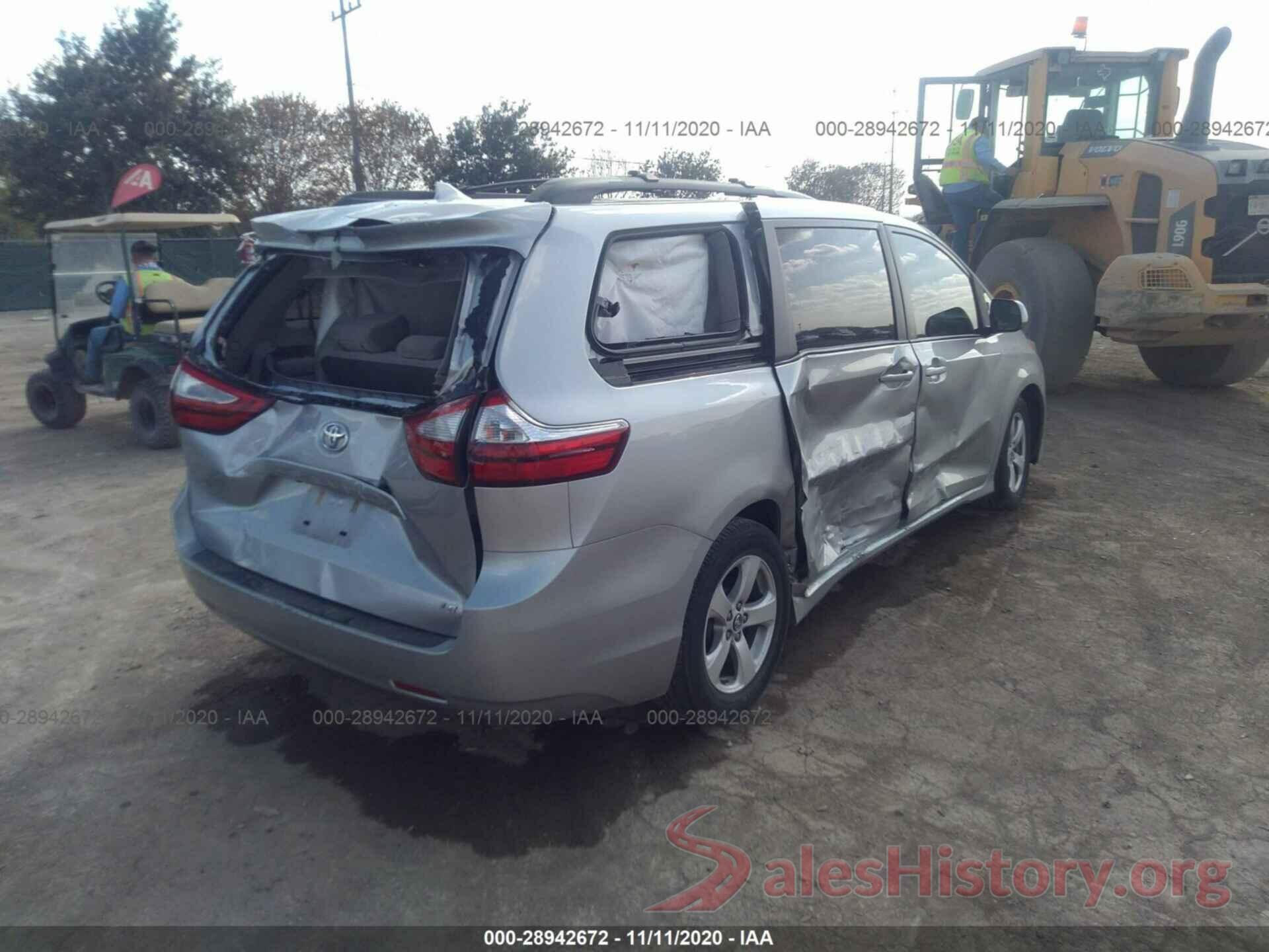 5TDKZ3DC6KS013260 2019 TOYOTA SIENNA