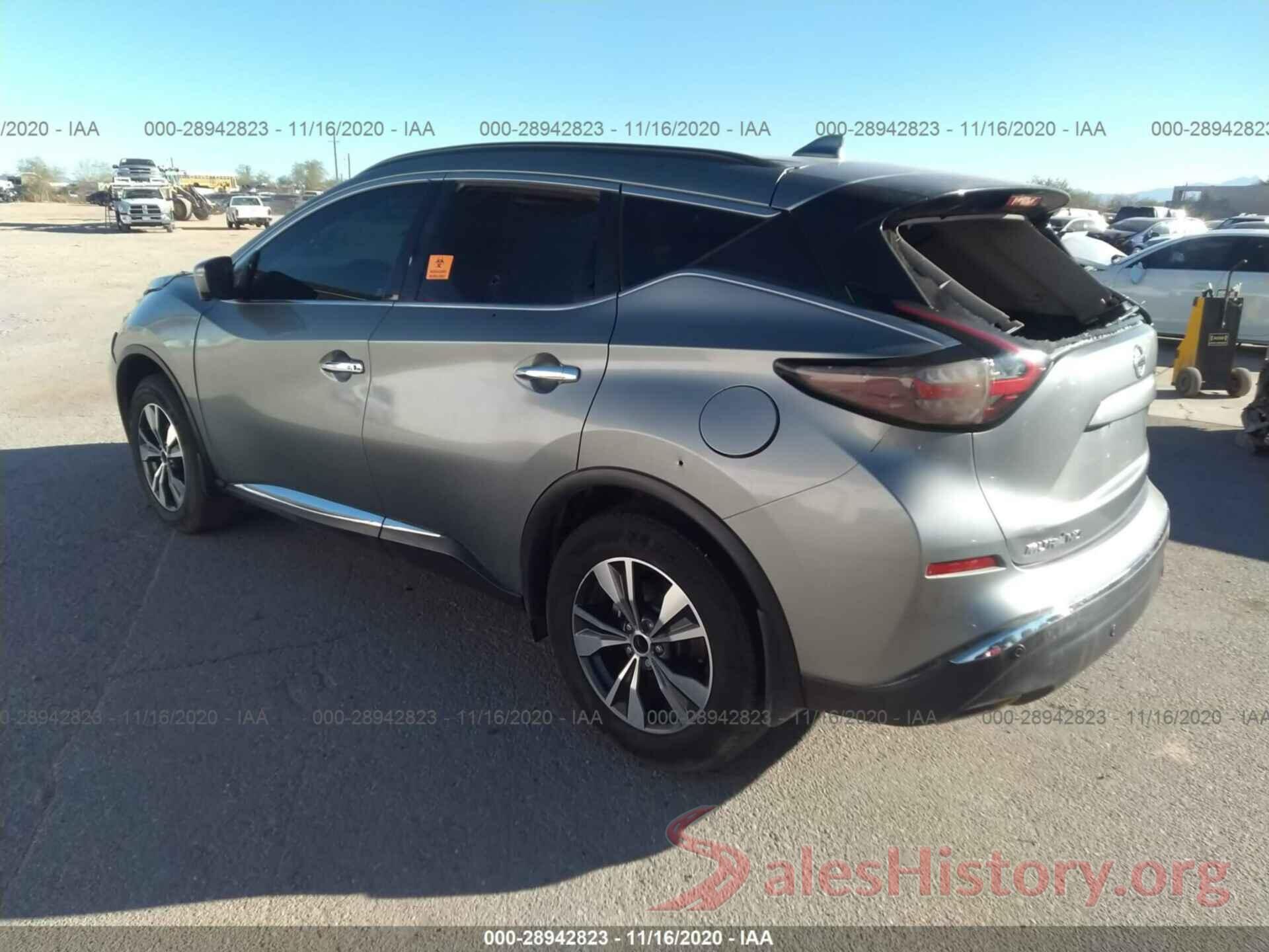 5N1AZ2MJ8KN161738 2019 NISSAN MURANO