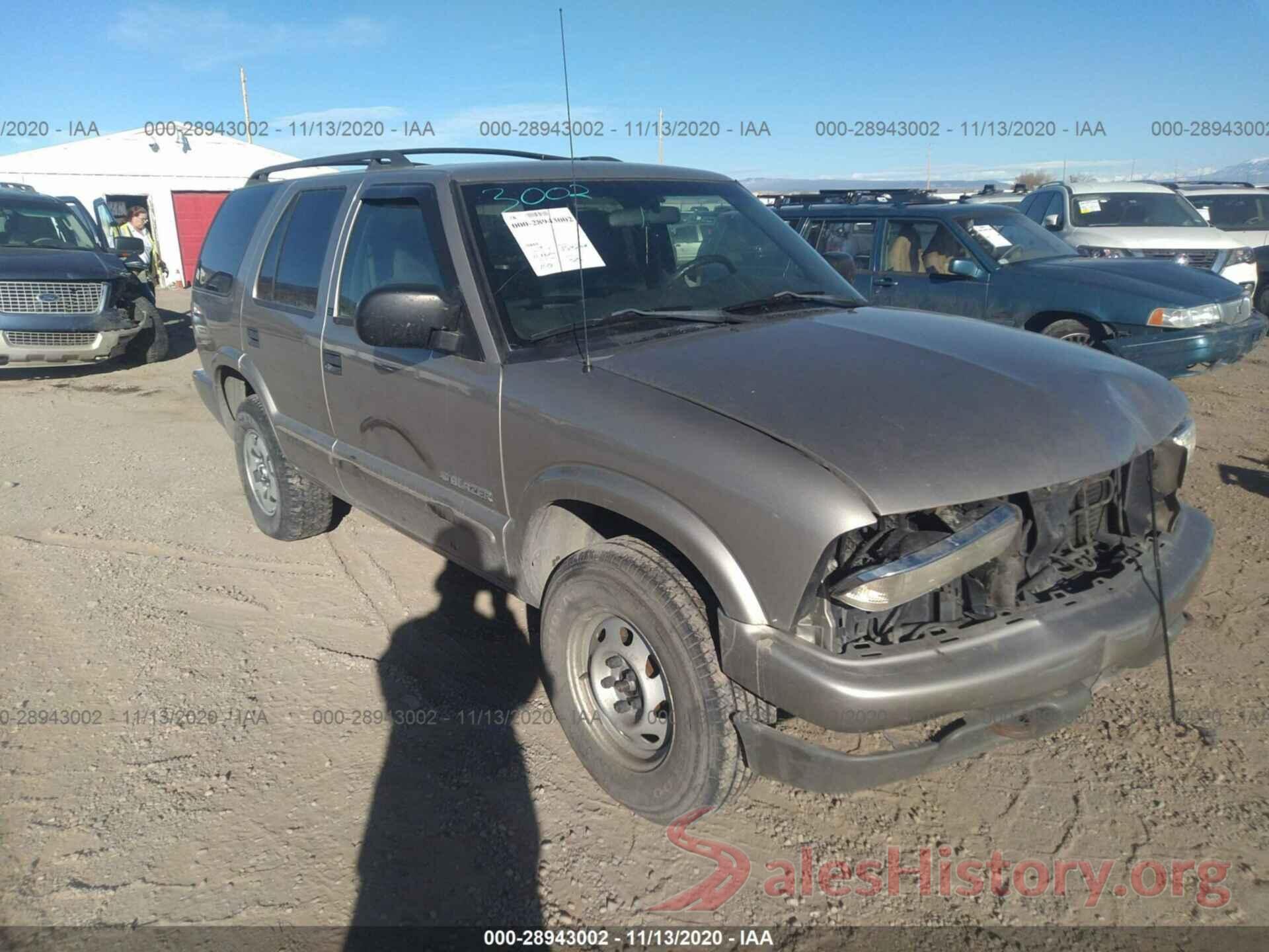 1GNDT13W12K227615 2002 CHEVROLET BLAZER