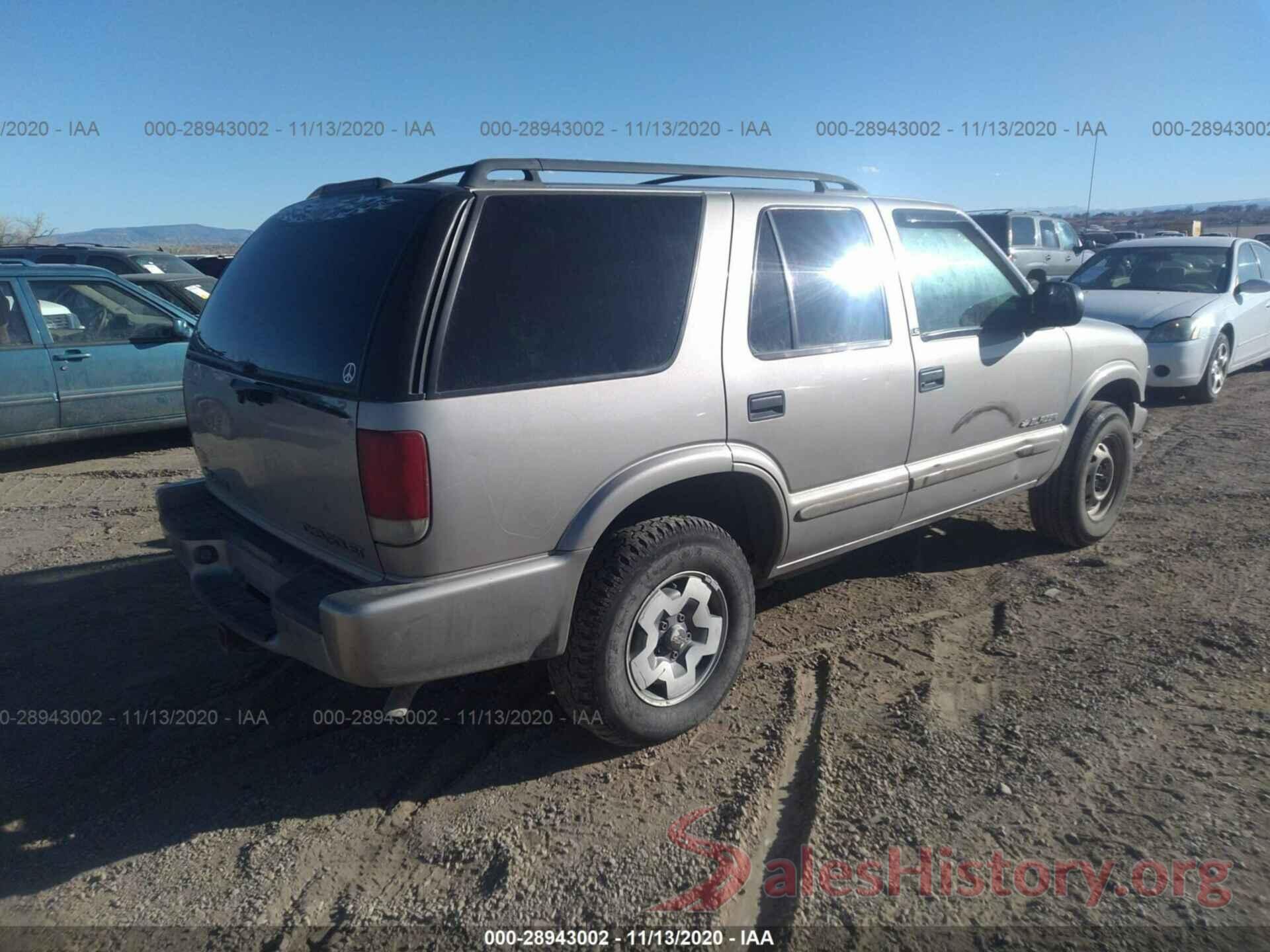 1GNDT13W12K227615 2002 CHEVROLET BLAZER