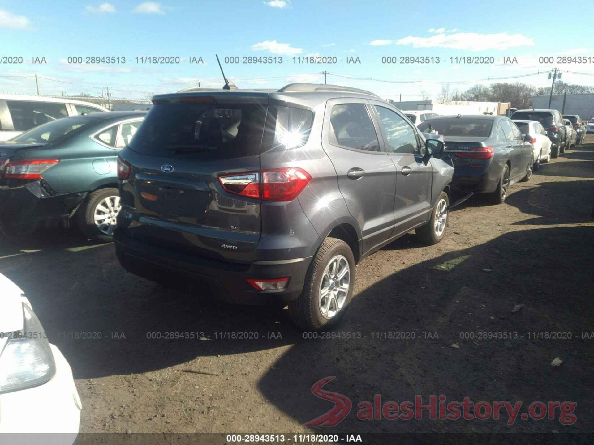 MAJ6S3GLXKC265845 2019 FORD ECOSPORT