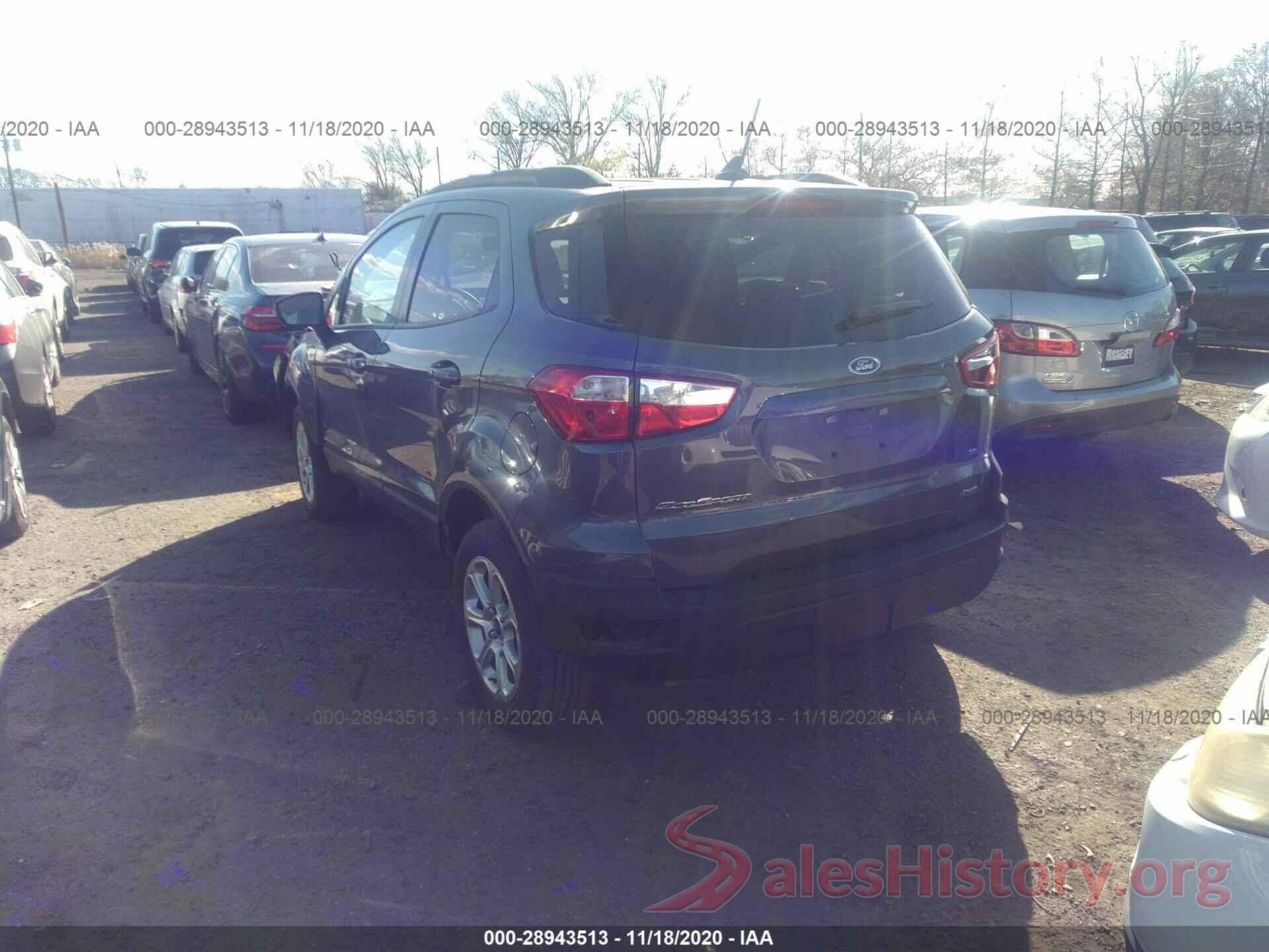 MAJ6S3GLXKC265845 2019 FORD ECOSPORT