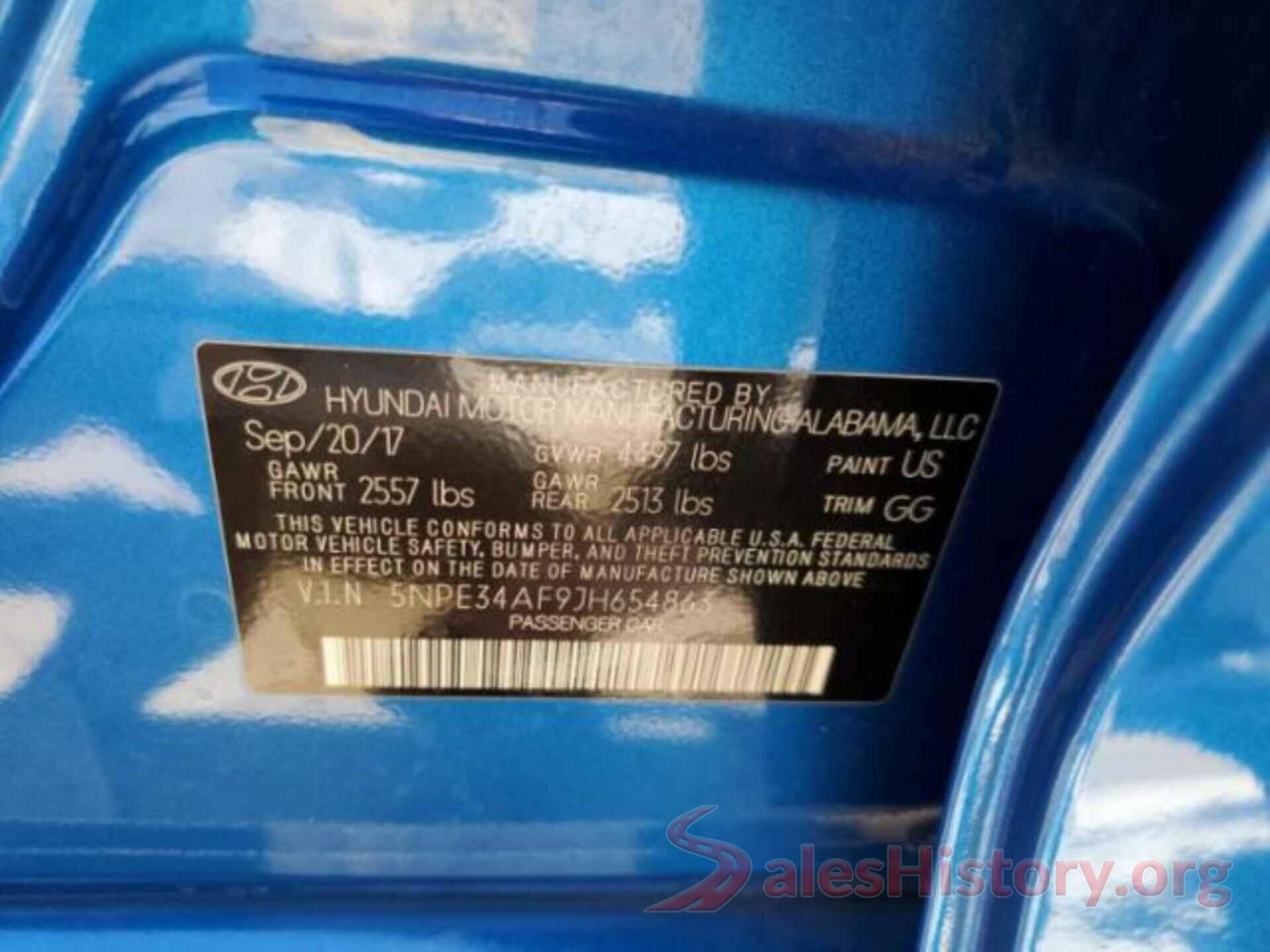 5NPE34AF9JH654863 2018 HYUNDAI SONATA