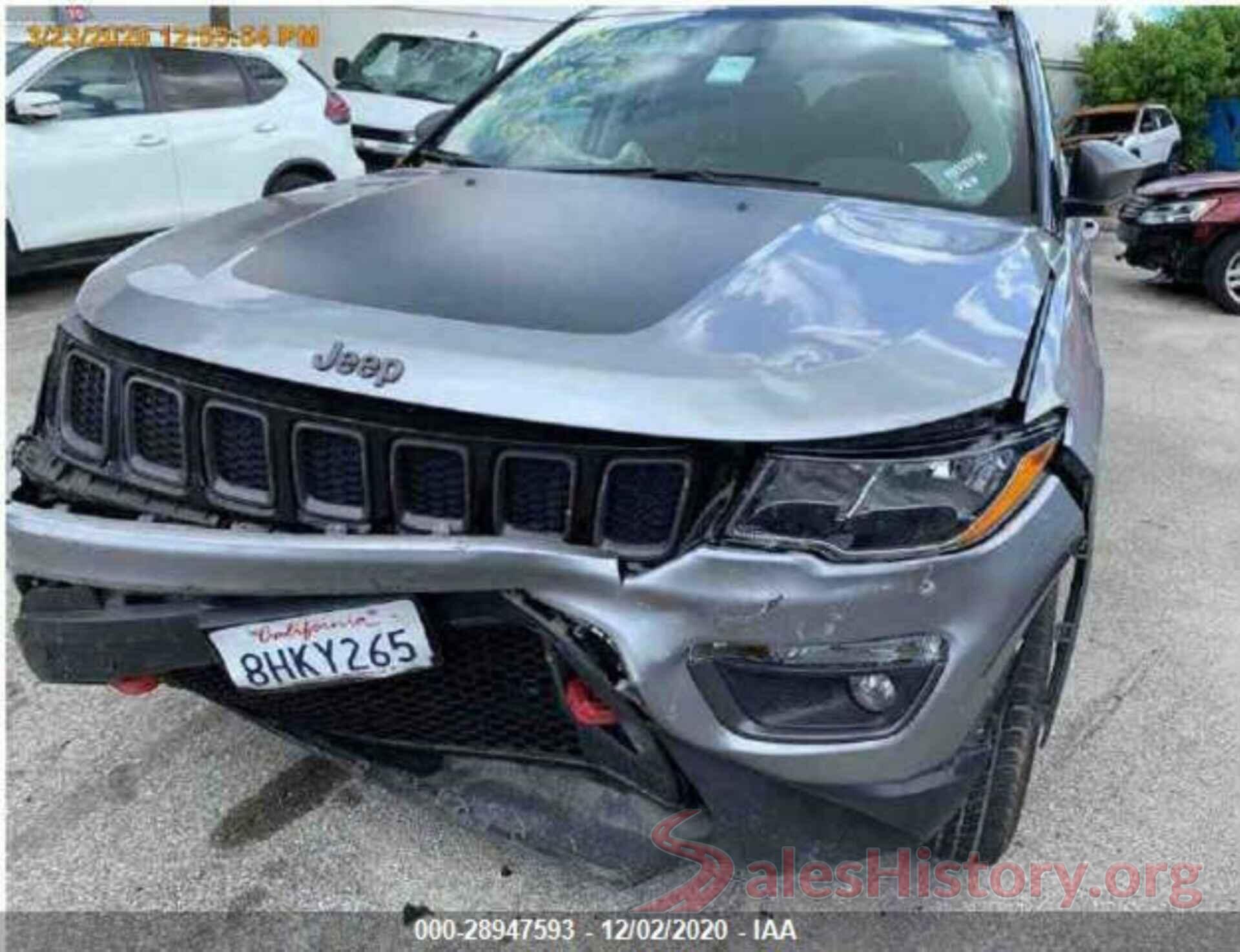 3C4NJDDB2KT668104 2019 JEEP COMPASS