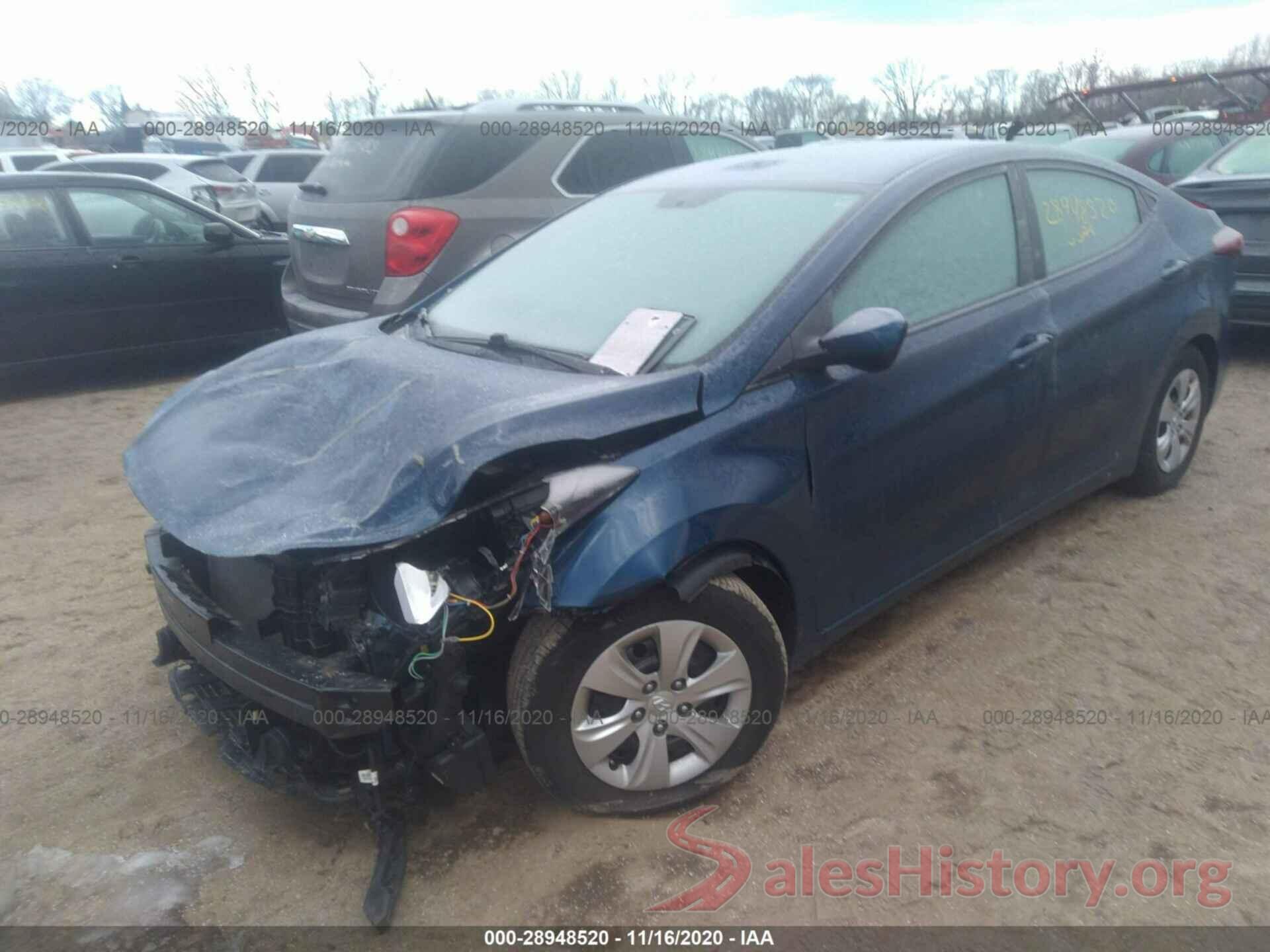 KMHDH4AE6GU541452 2016 HYUNDAI ELANTRA