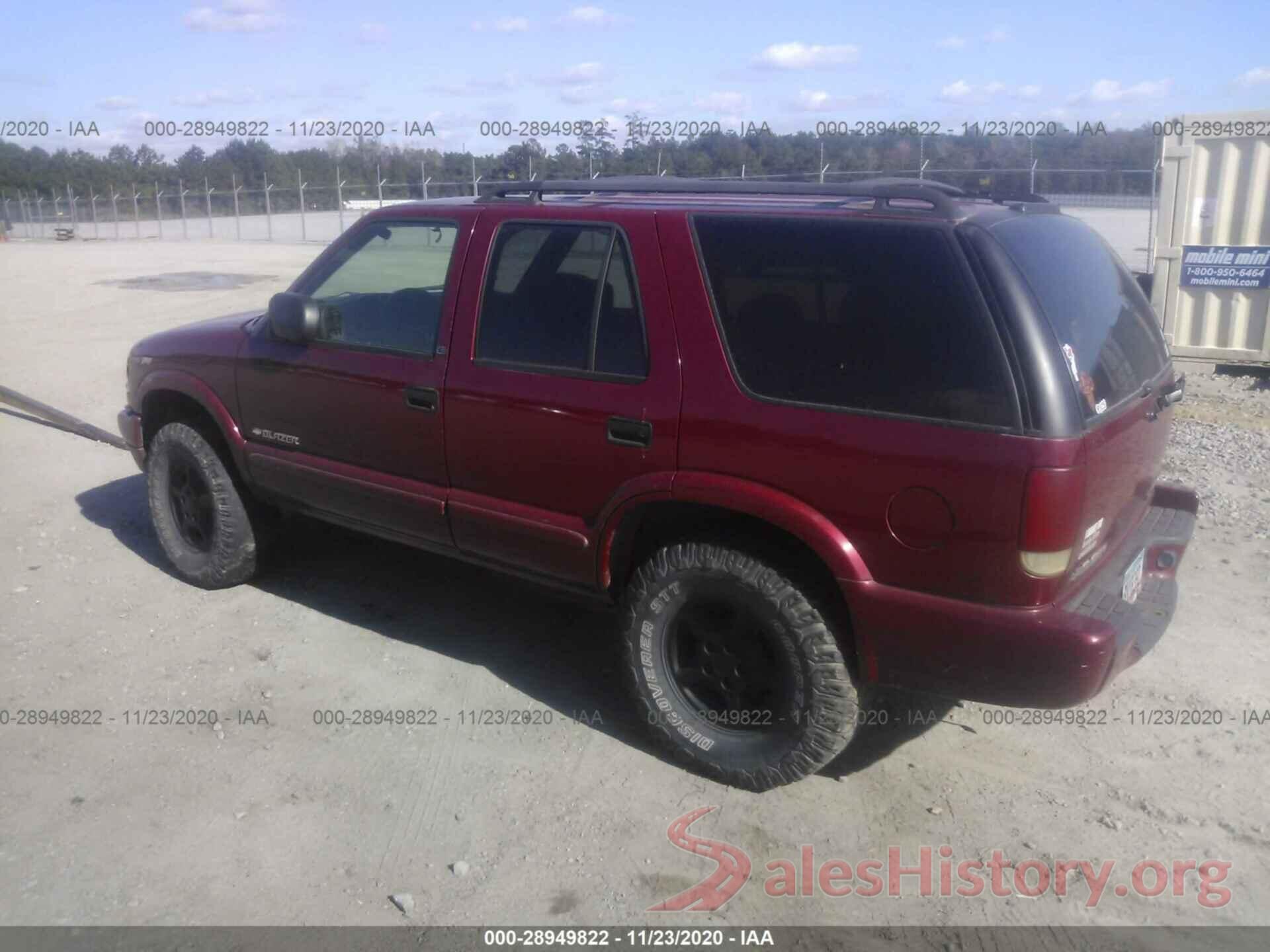 1GNDT13W62K235757 2002 CHEVROLET BLAZER