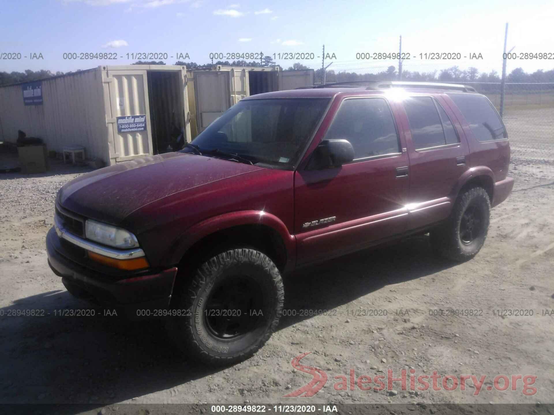 1GNDT13W62K235757 2002 CHEVROLET BLAZER