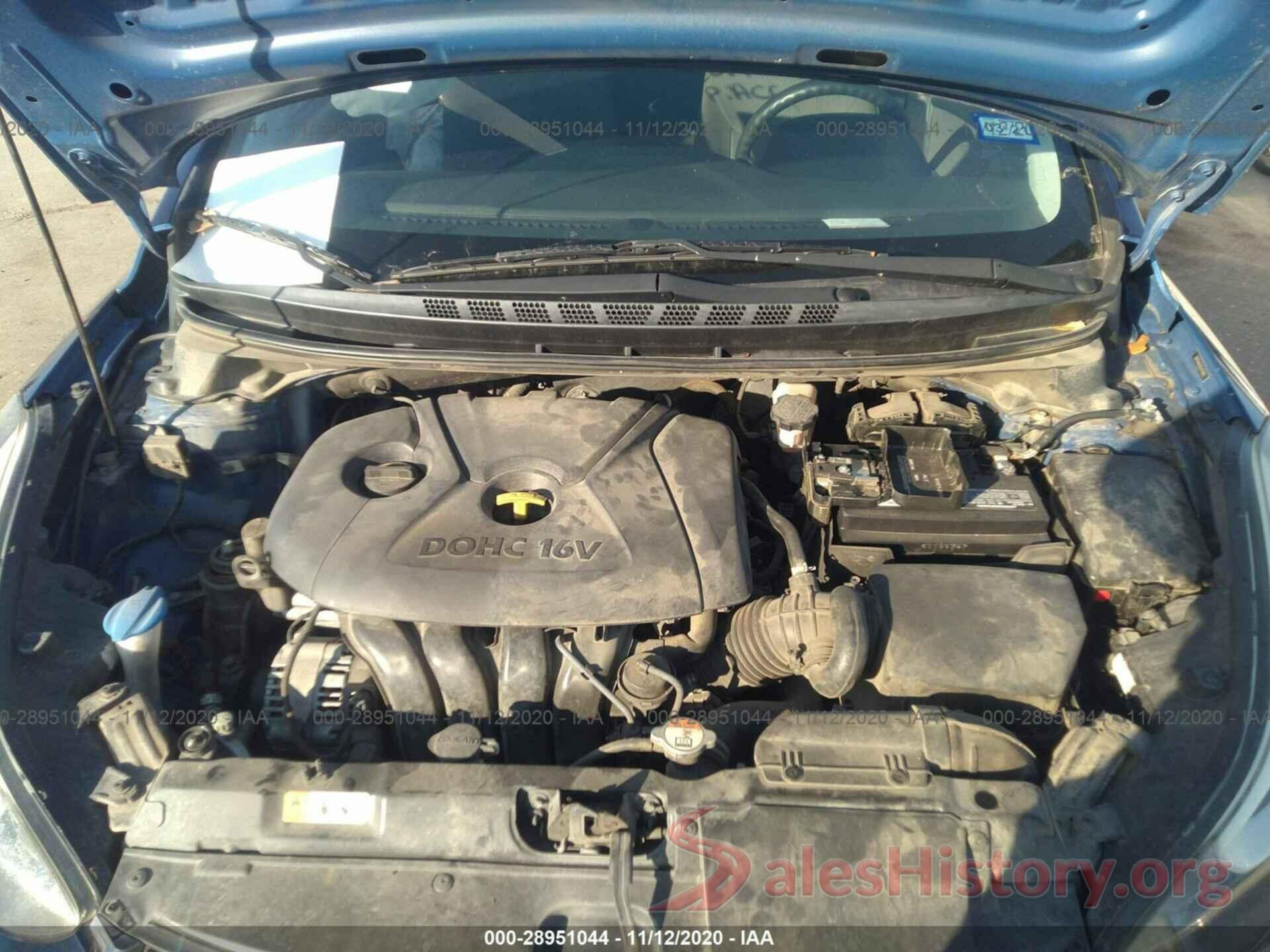 5NPDH4AE8GH716962 2016 HYUNDAI ELANTRA