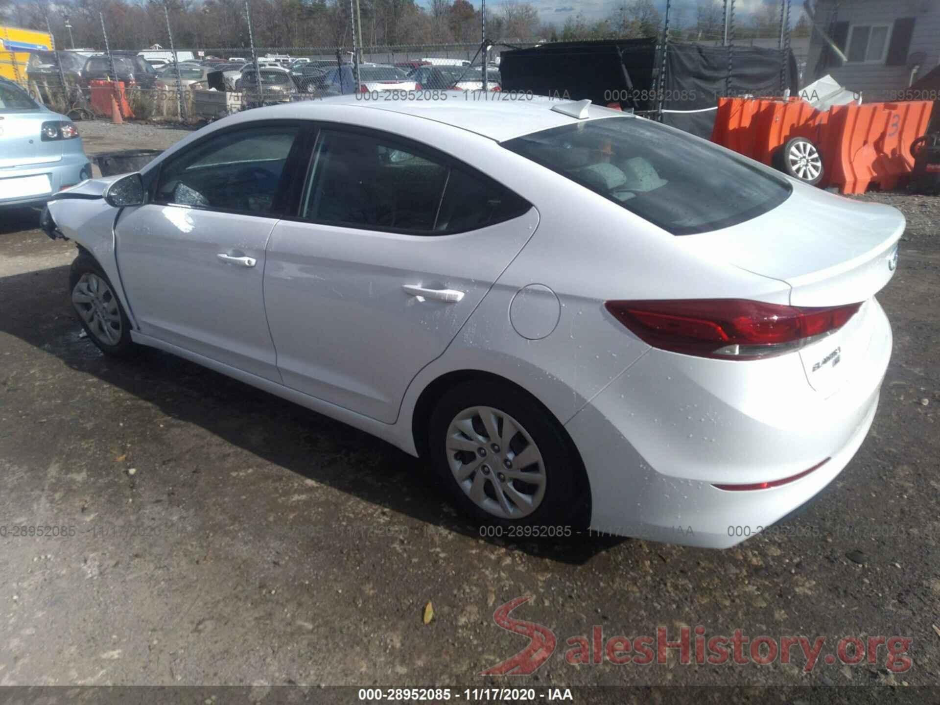 5NPD74LF6HH077202 2017 HYUNDAI ELANTRA