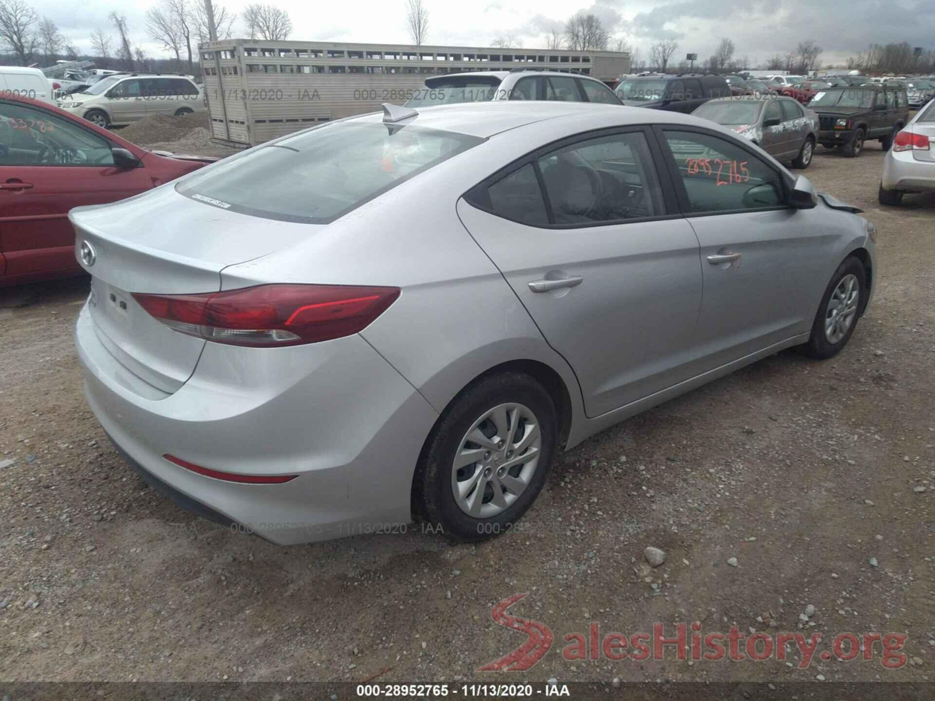 5NPD74LFXHH165721 2017 HYUNDAI ELANTRA