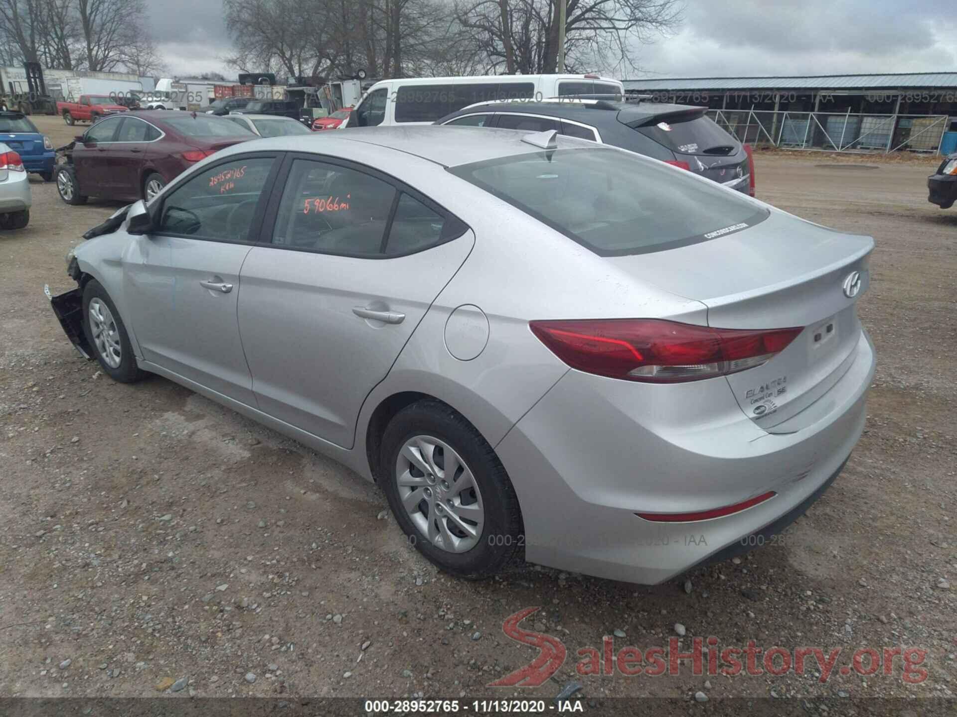 5NPD74LFXHH165721 2017 HYUNDAI ELANTRA