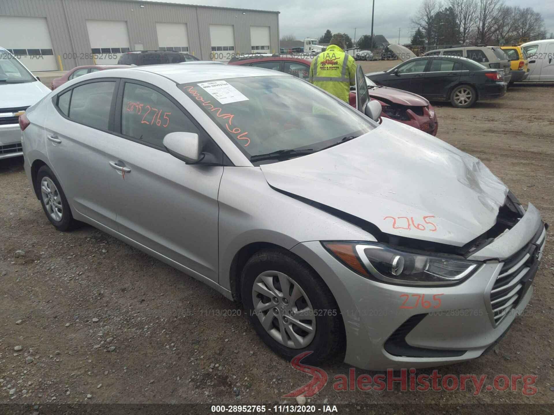 5NPD74LFXHH165721 2017 HYUNDAI ELANTRA