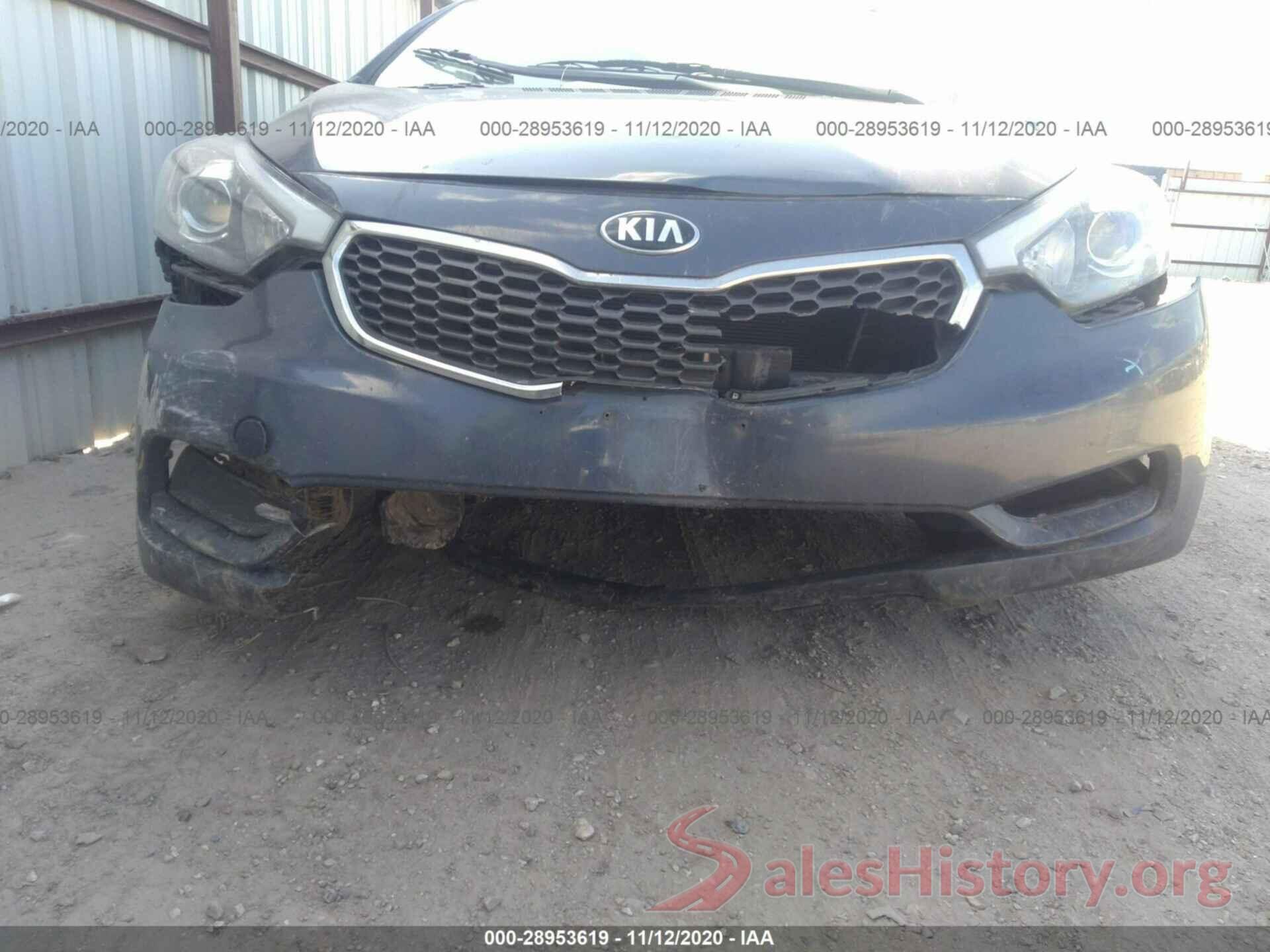 KNAFK4A65G5619895 2016 KIA FORTE