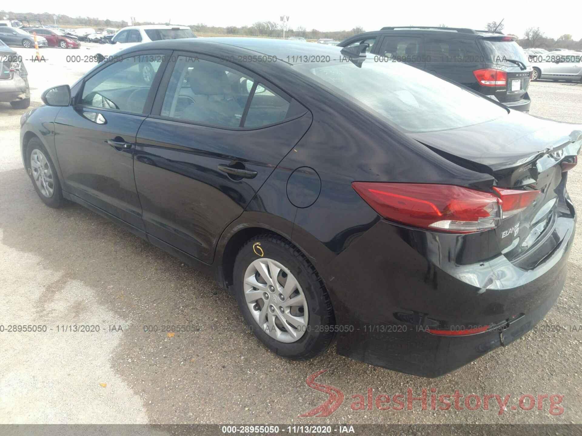 KMHD74LFXHU096496 2017 HYUNDAI ELANTRA