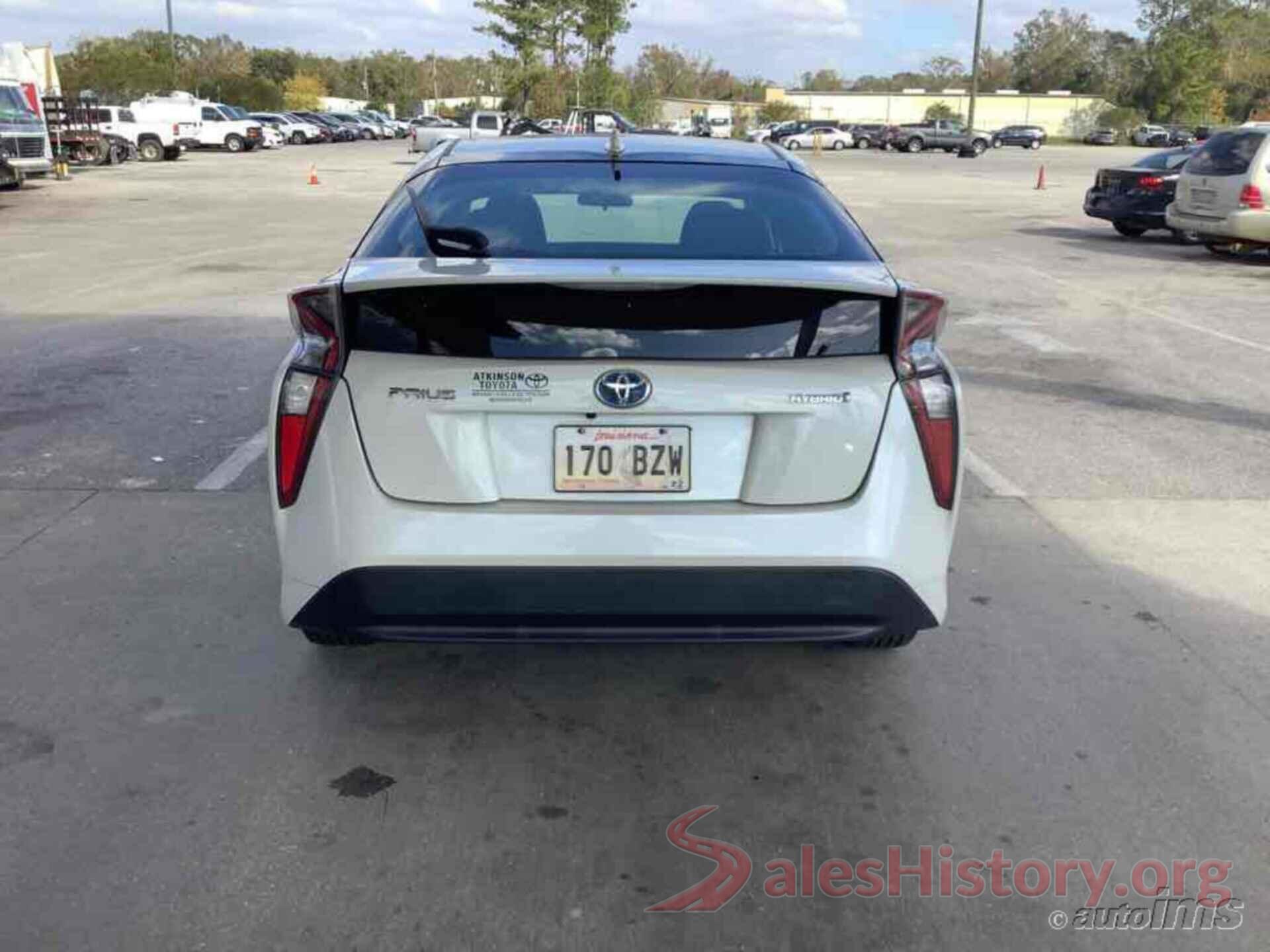 JTDKARFU7G3019805 2016 TOYOTA PRIUS