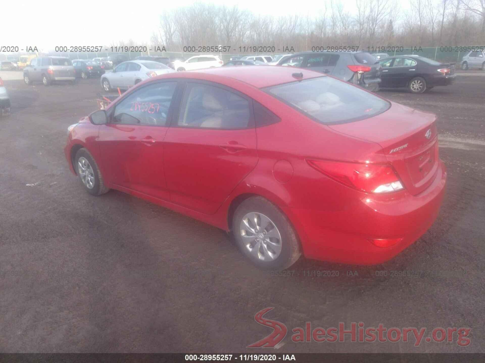 KMHCT4AE2GU085704 2016 HYUNDAI ACCENT