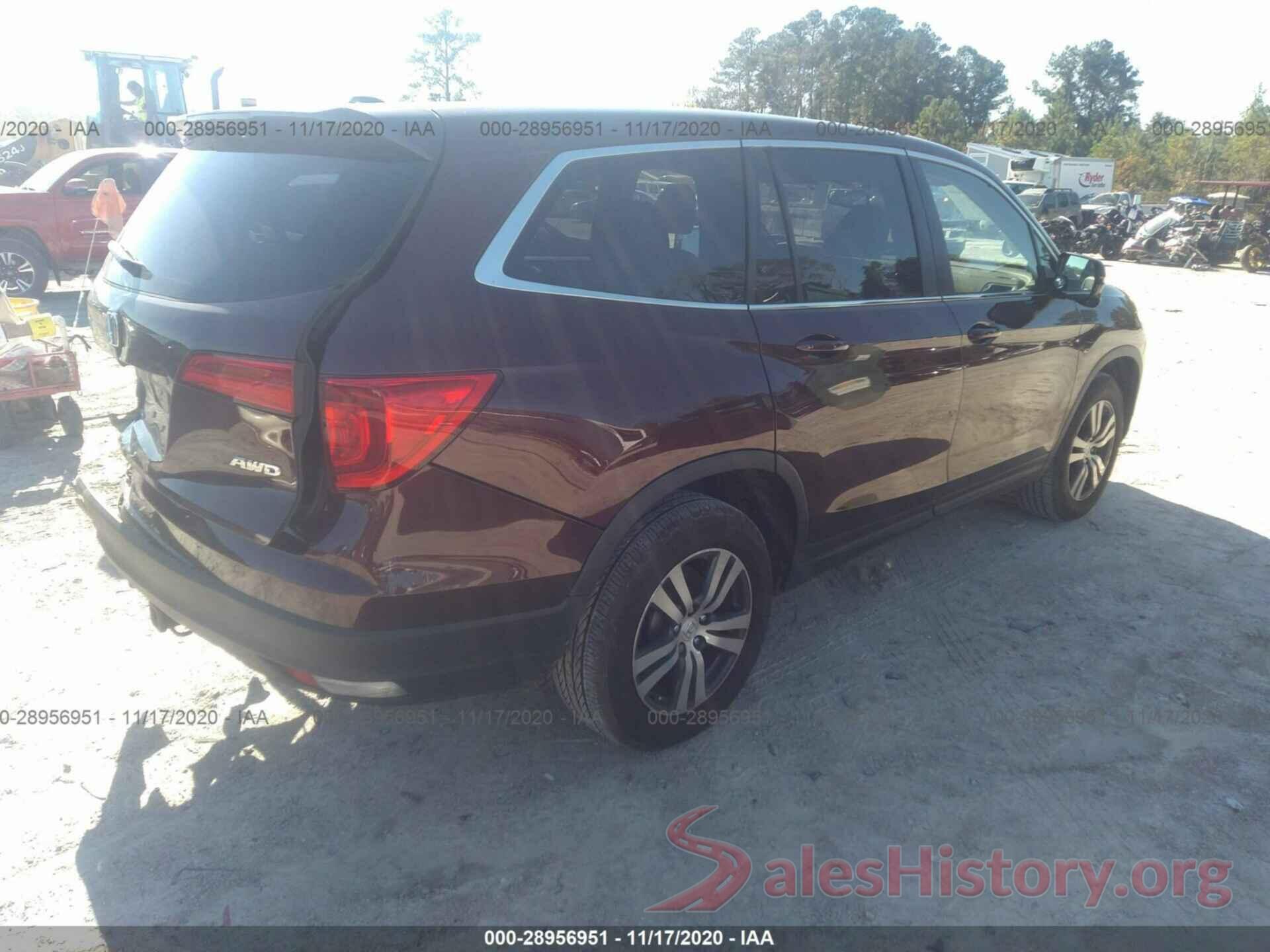 5FNYF6H53HB014038 2017 HONDA PILOT