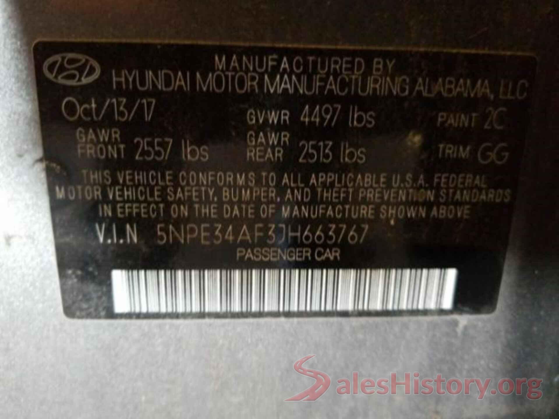 5NPE34AF3JH663767 2018 HYUNDAI SONATA